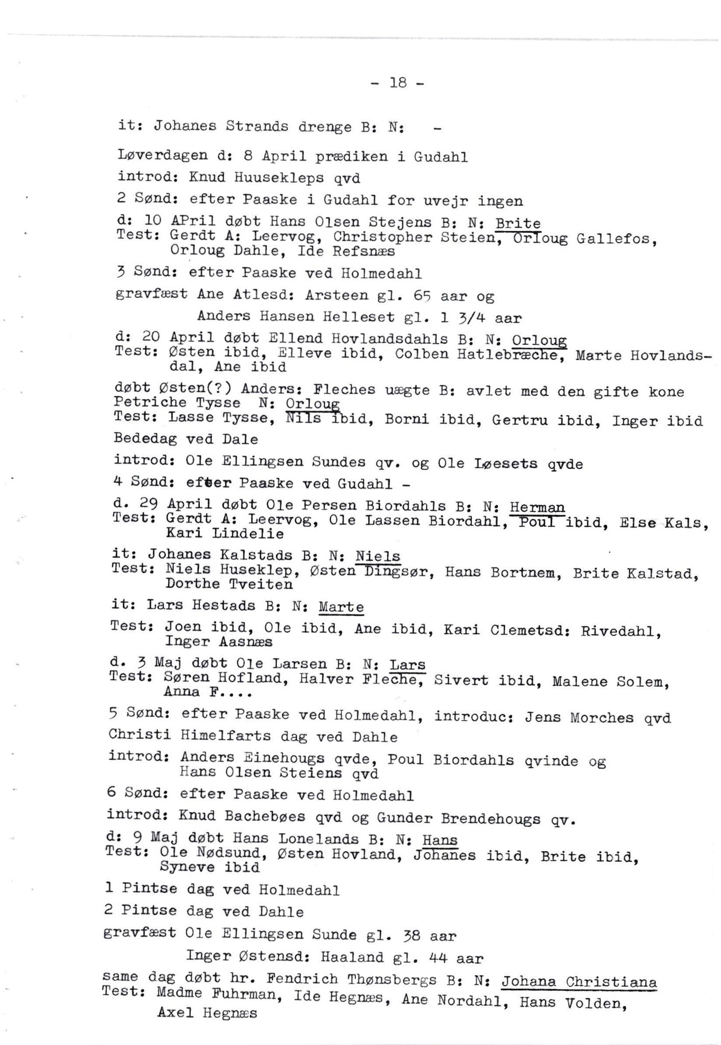 Samling av fulltekstavskrifter, SAB/FULLTEKST/B/14/0010: Fjaler sokneprestembete, ministerialbok nr. A 1, 1755-1778, s. 19