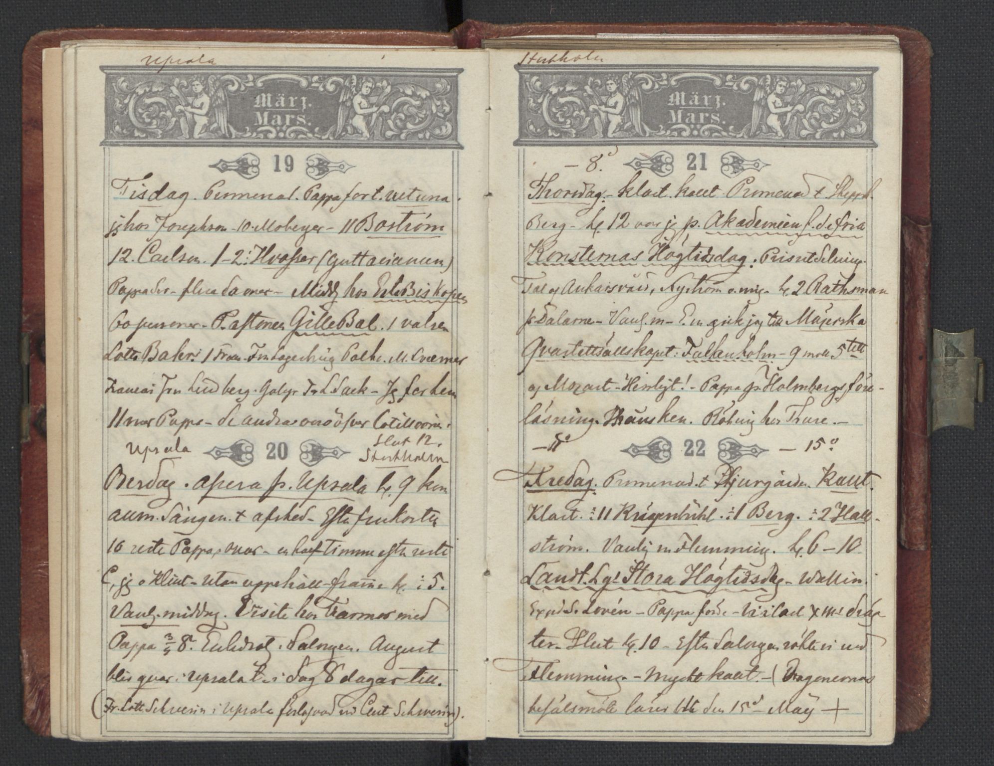 Bernadotte, AV/RA-PA-0318/F/L0001/0003: Privat materiale fra Bernadottefamilien / Dagbok, 1850, s. 28