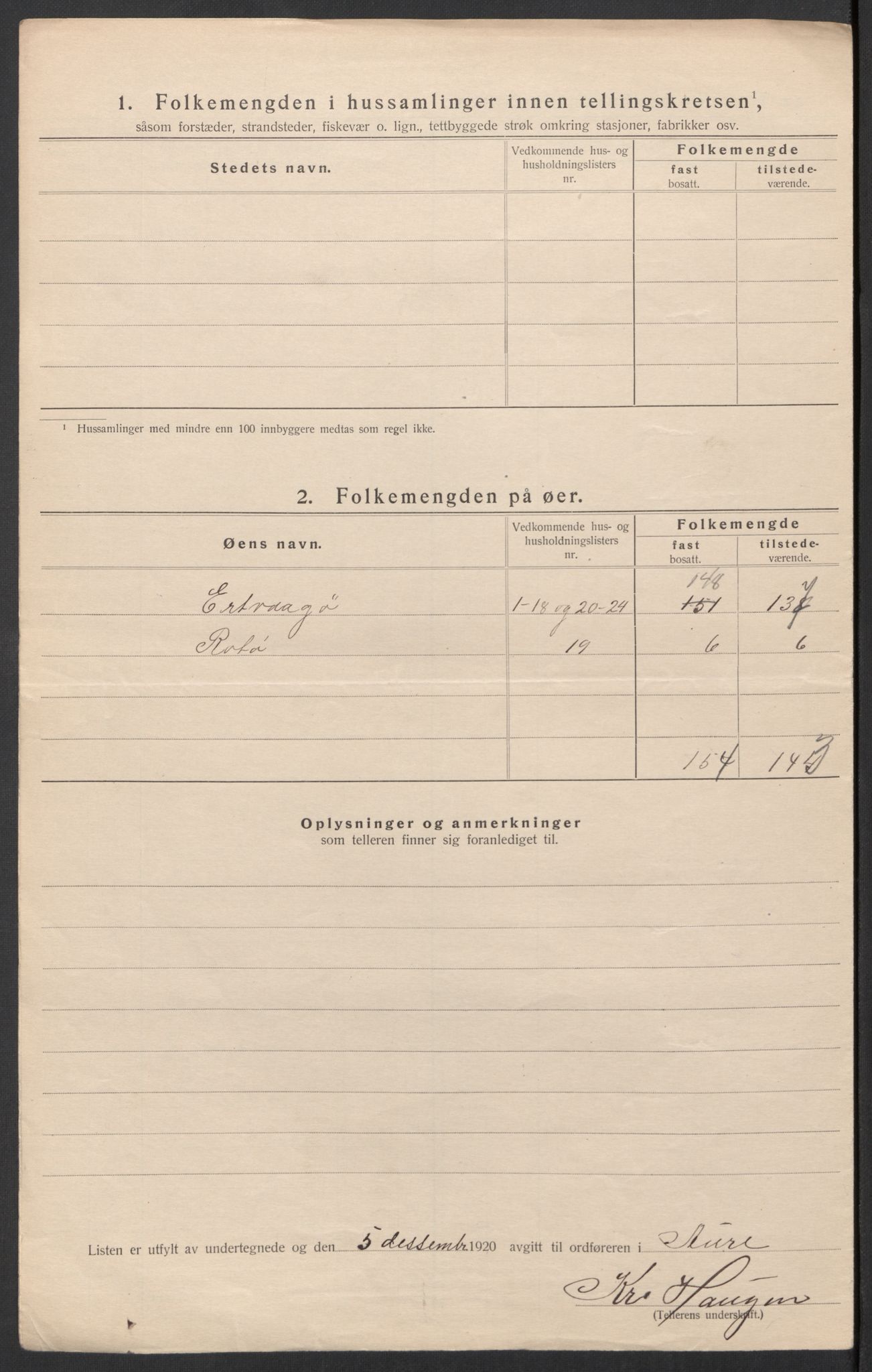 SAT, Folketelling 1920 for 1569 Aure herred, 1920, s. 28