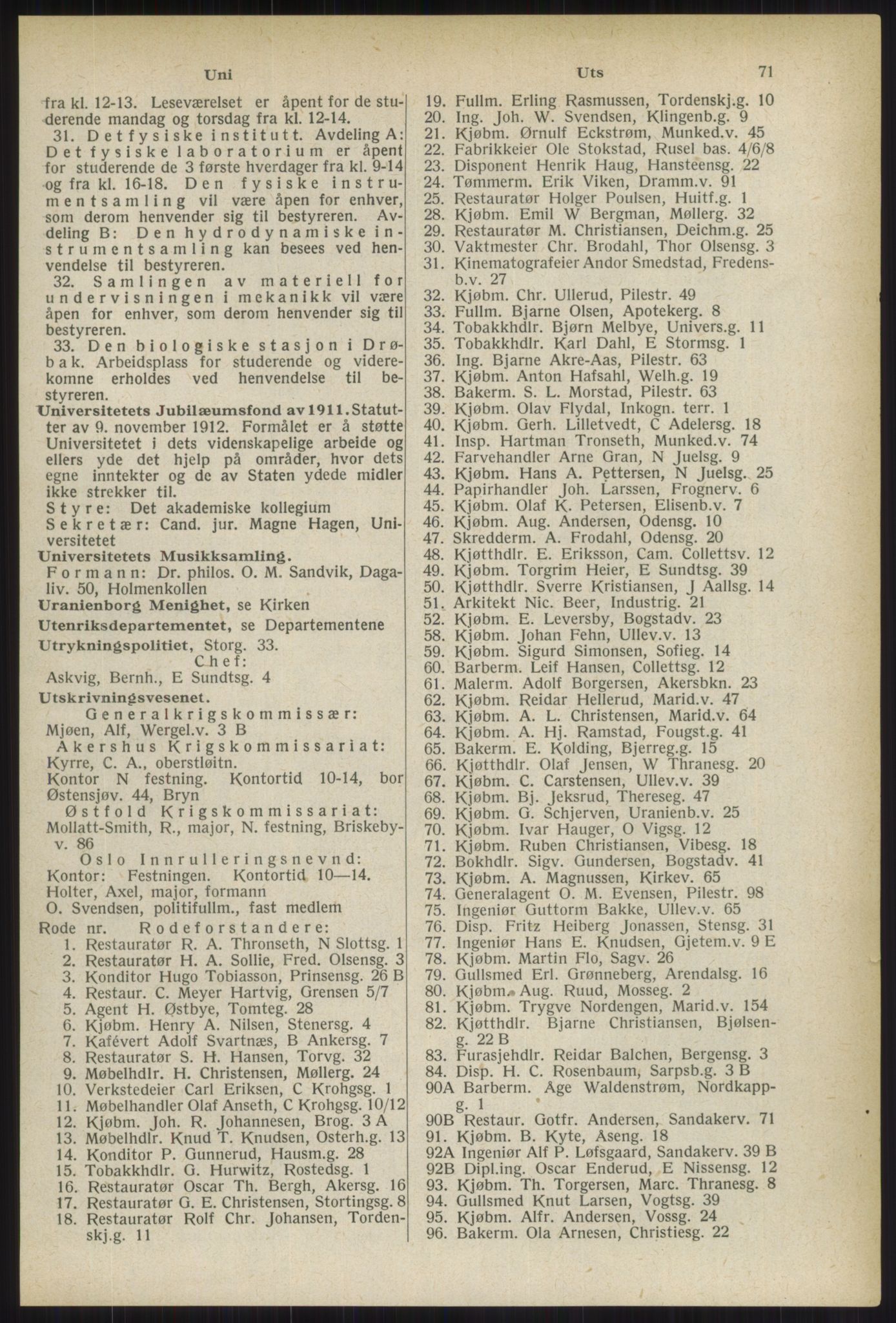 Kristiania/Oslo adressebok, PUBL/-, 1937, s. 71