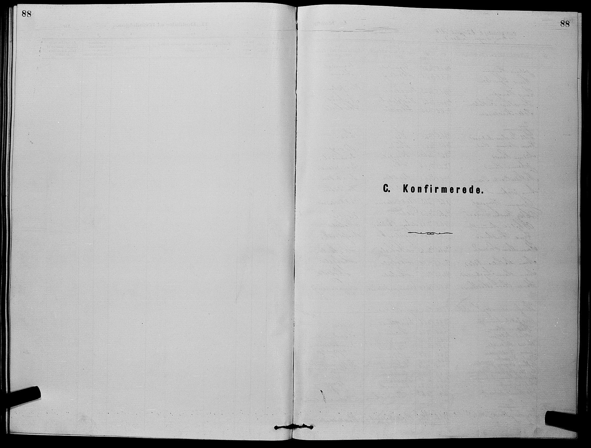 Eiker kirkebøker, SAKO/A-4/G/Gb/L0003: Klokkerbok nr. II 3, 1880-1893, s. 88