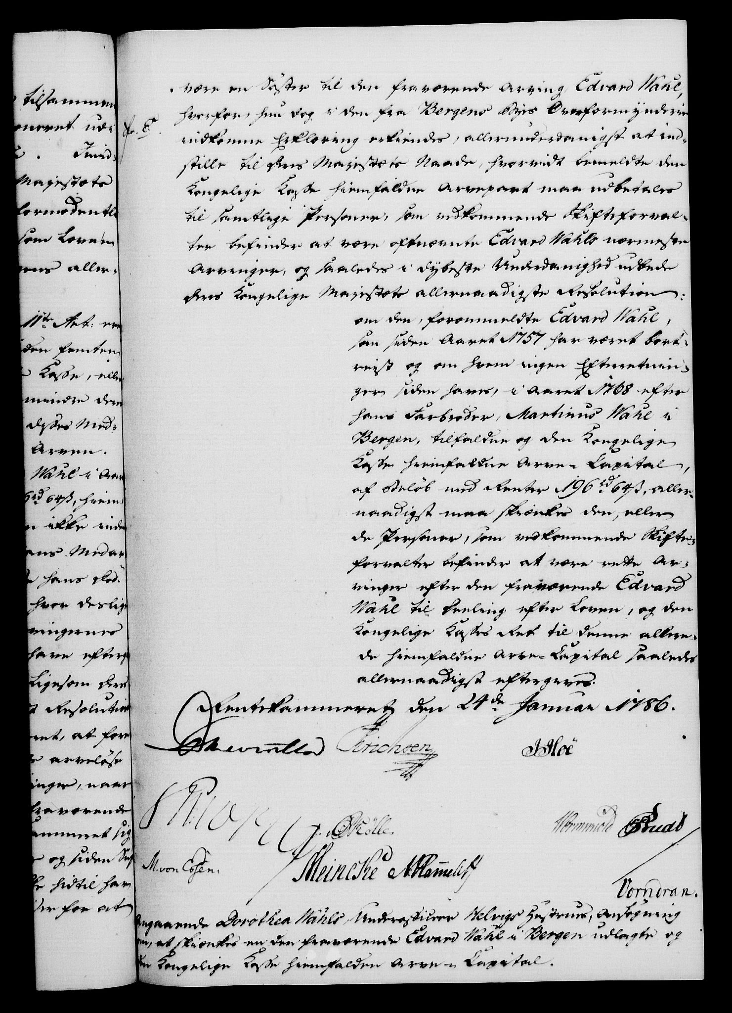 Rentekammeret, Kammerkanselliet, RA/EA-3111/G/Gf/Gfa/L0068: Norsk relasjons- og resolusjonsprotokoll (merket RK 52.68), 1786, s. 80