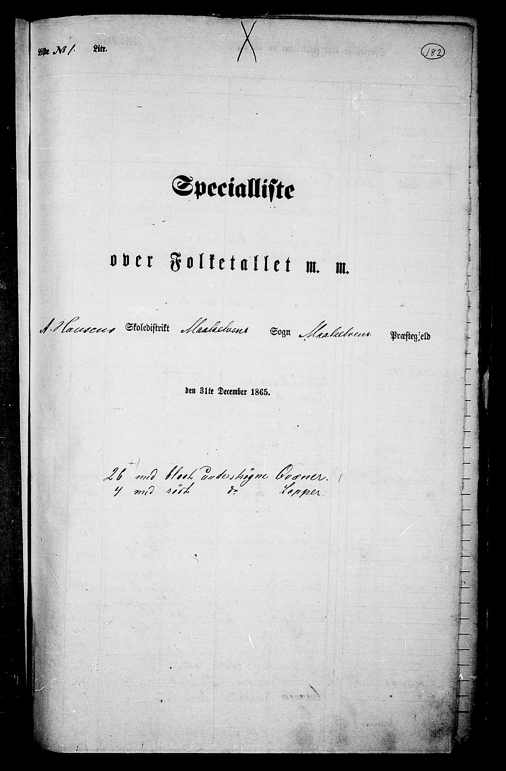 RA, Folketelling 1865 for 1924P Målselv prestegjeld, 1865, s. 15
