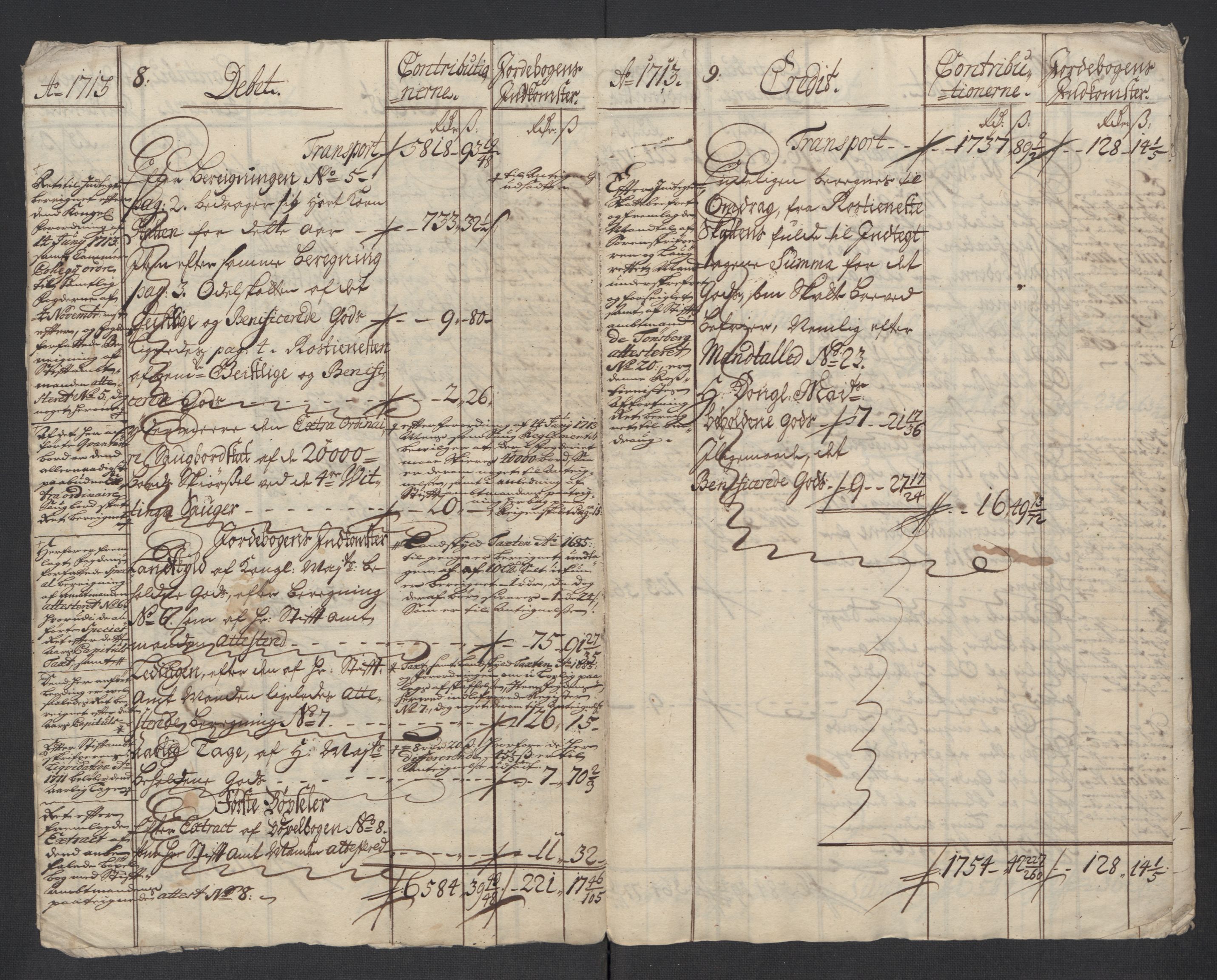 Rentekammeret inntil 1814, Reviderte regnskaper, Fogderegnskap, AV/RA-EA-4092/R24/L1588: Fogderegnskap Numedal og Sandsvær, 1713, s. 8