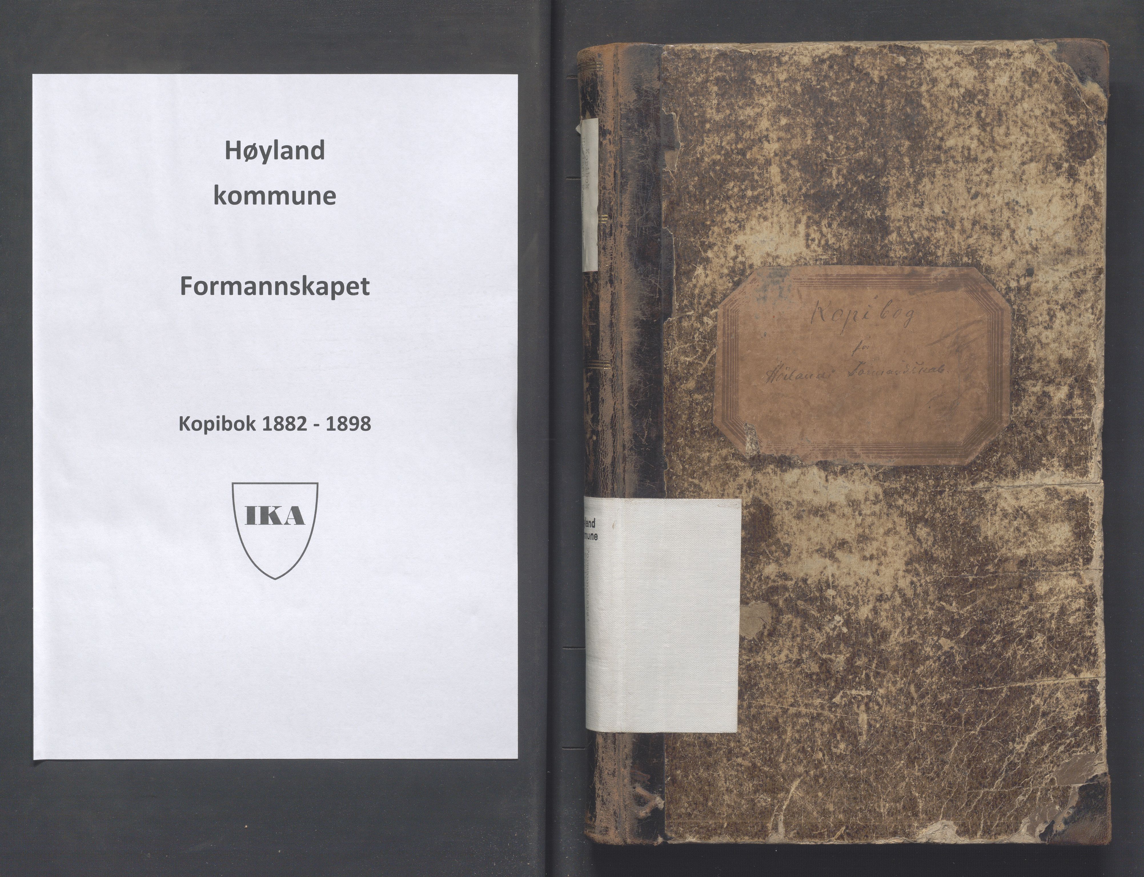 Høyland kommune - Formannskapet, IKAR/K-100046/B/L0002: Kopibok, 1882-1898