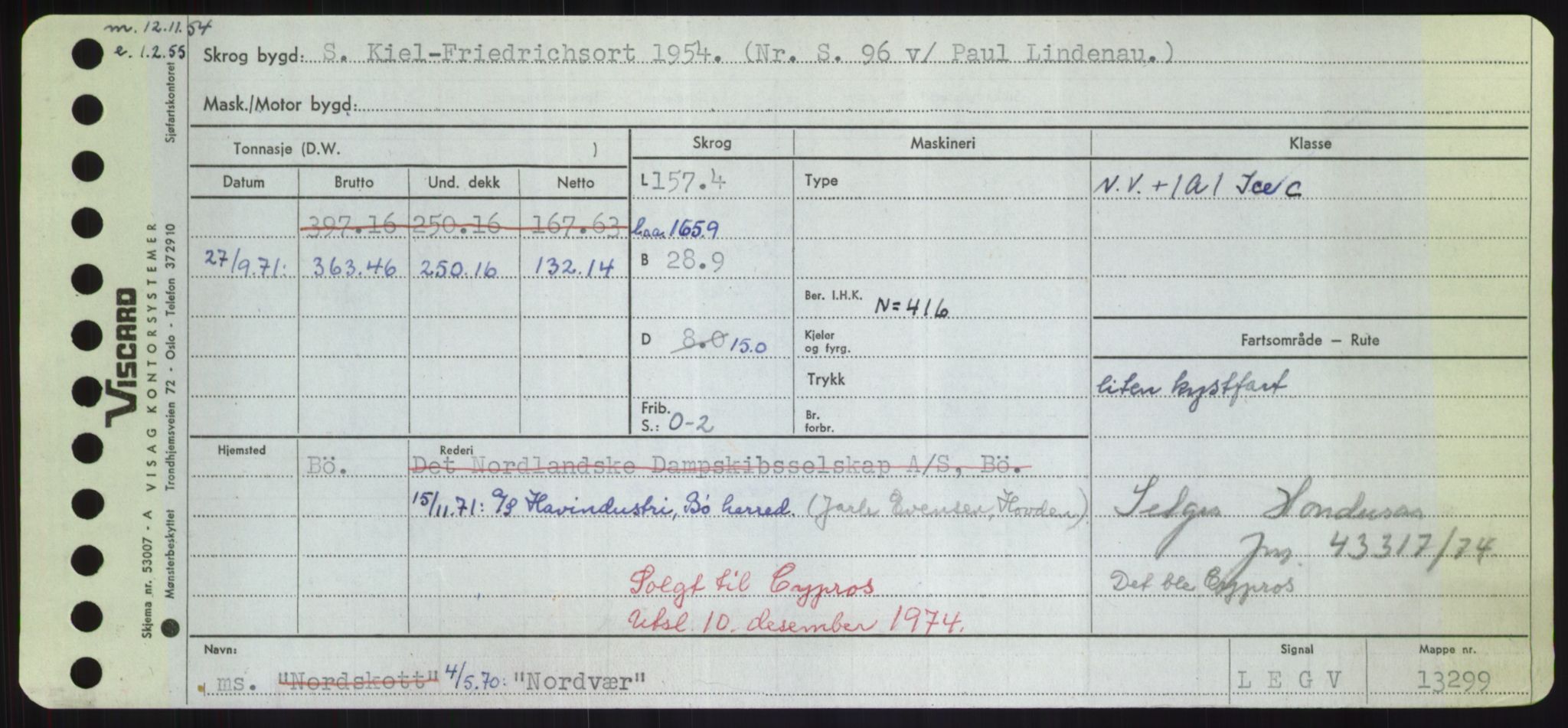 Sjøfartsdirektoratet med forløpere, Skipsmålingen, RA/S-1627/H/Hd/L0026: Fartøy, N-Norhol, s. 583