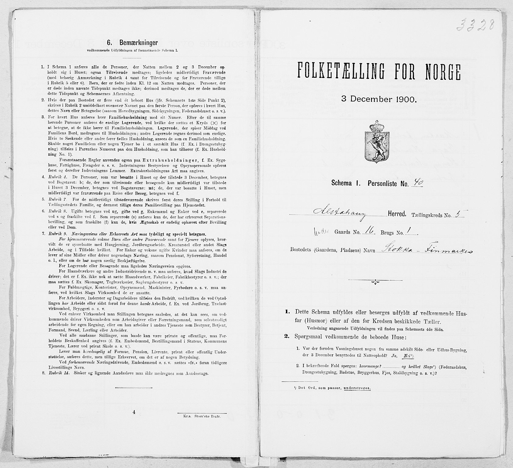 SAT, Folketelling 1900 for 1820 Alstahaug herred, 1900, s. 836