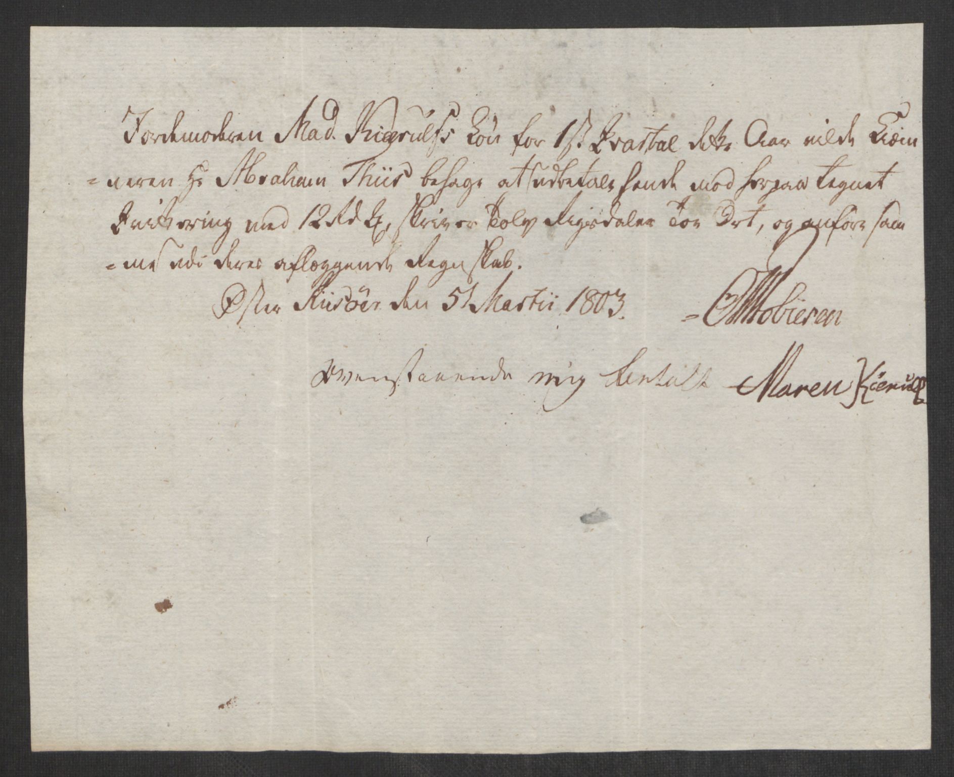 Danske Kanselli 1800-1814, AV/RA-EA-3024/K/Kk/Kka/Kkac/L0236: Kjøpstadregnskap Øster Risør, 1801-1804, s. 709