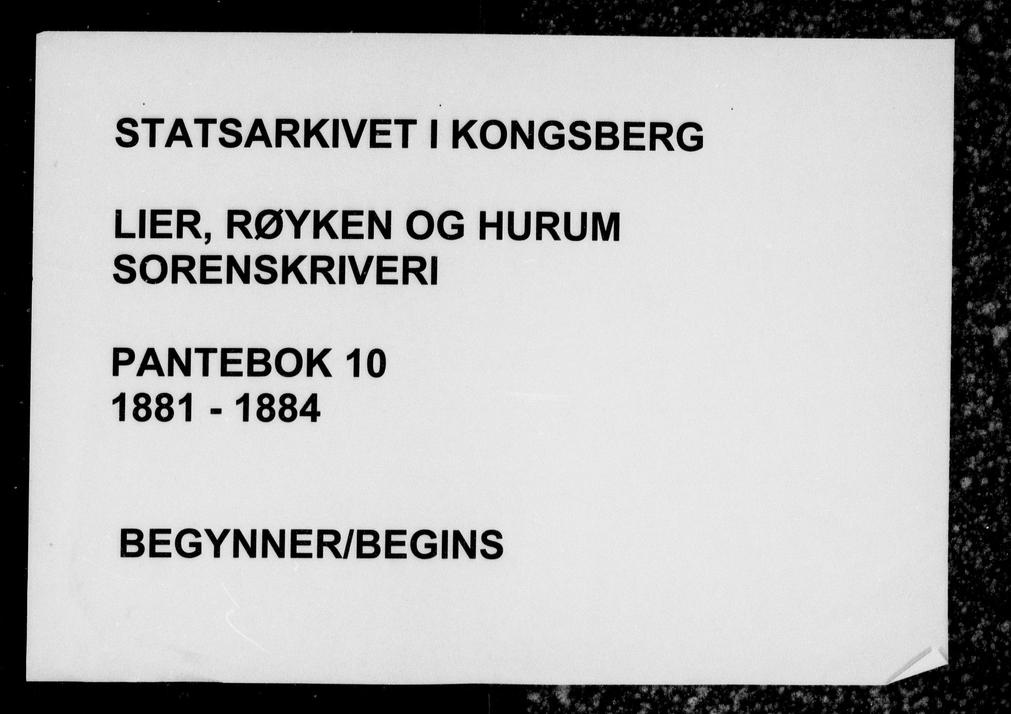 Lier, Røyken og Hurum sorenskriveri, SAKO/A-89/G/Ga/Gab/L0010: Pantebok nr. 10, 1881-1884