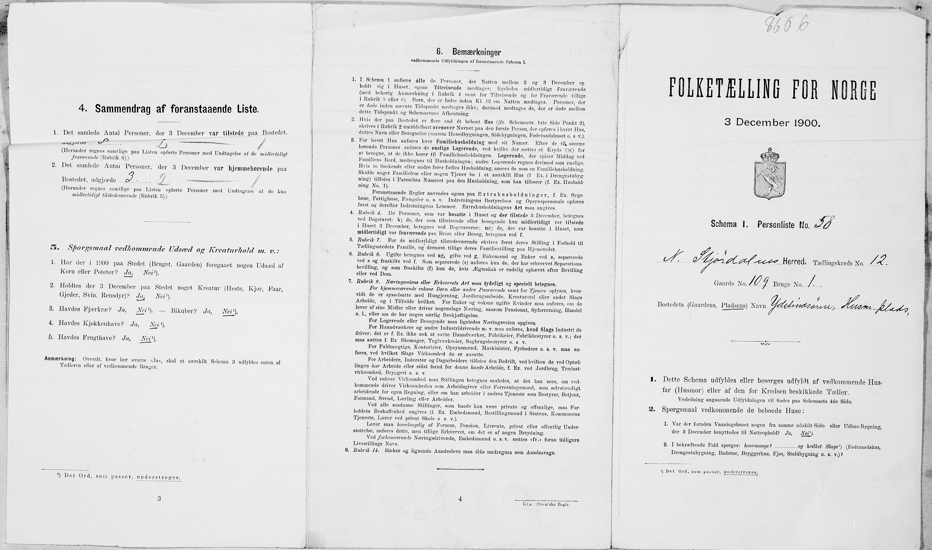SAT, Folketelling 1900 for 1714 Nedre Stjørdal herred, 1900, s. 1583