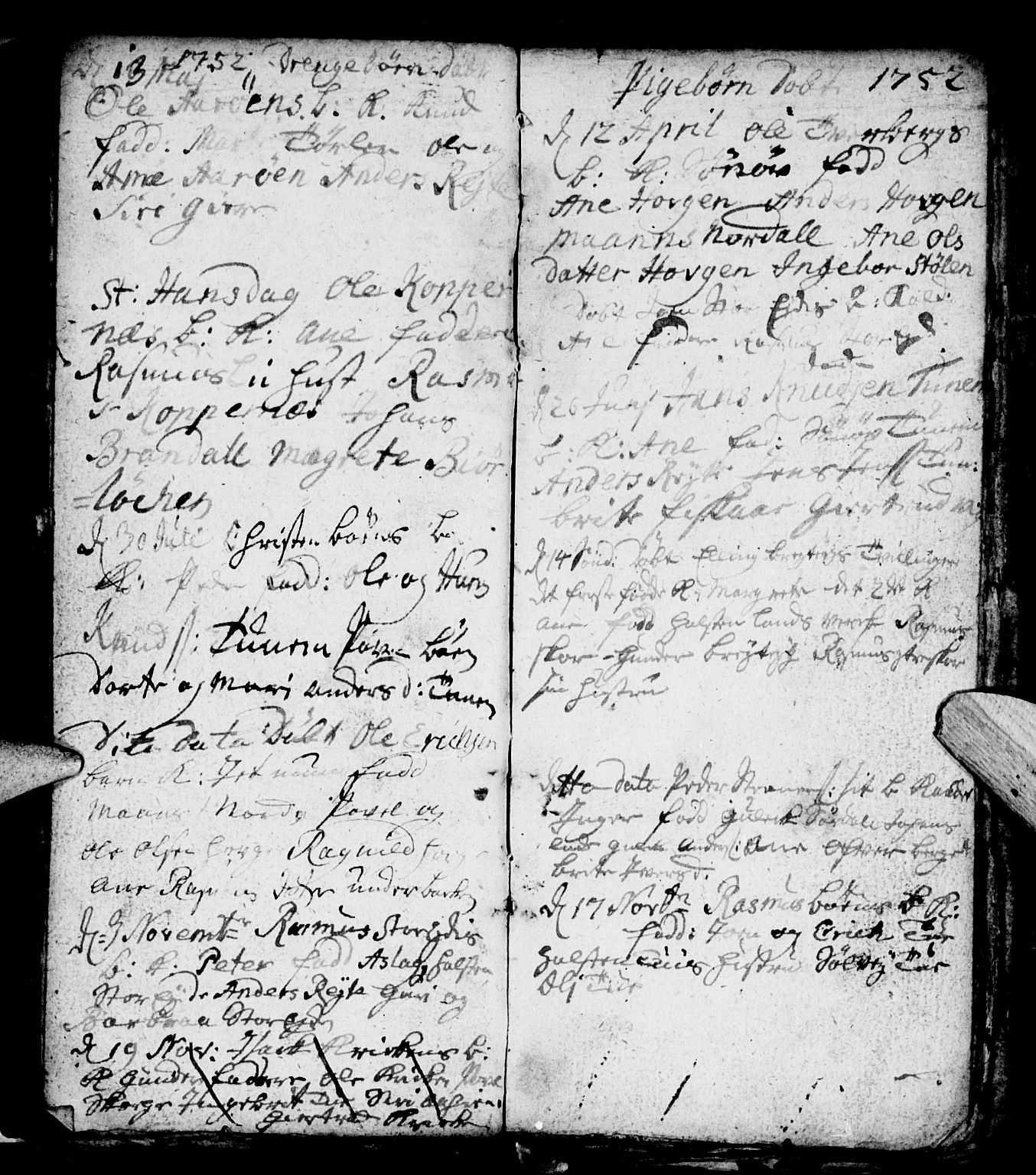 Ministerialprotokoller, klokkerbøker og fødselsregistre - Møre og Romsdal, AV/SAT-A-1454/501/L0001: Ministerialbok nr. 501A01, 1742-1760