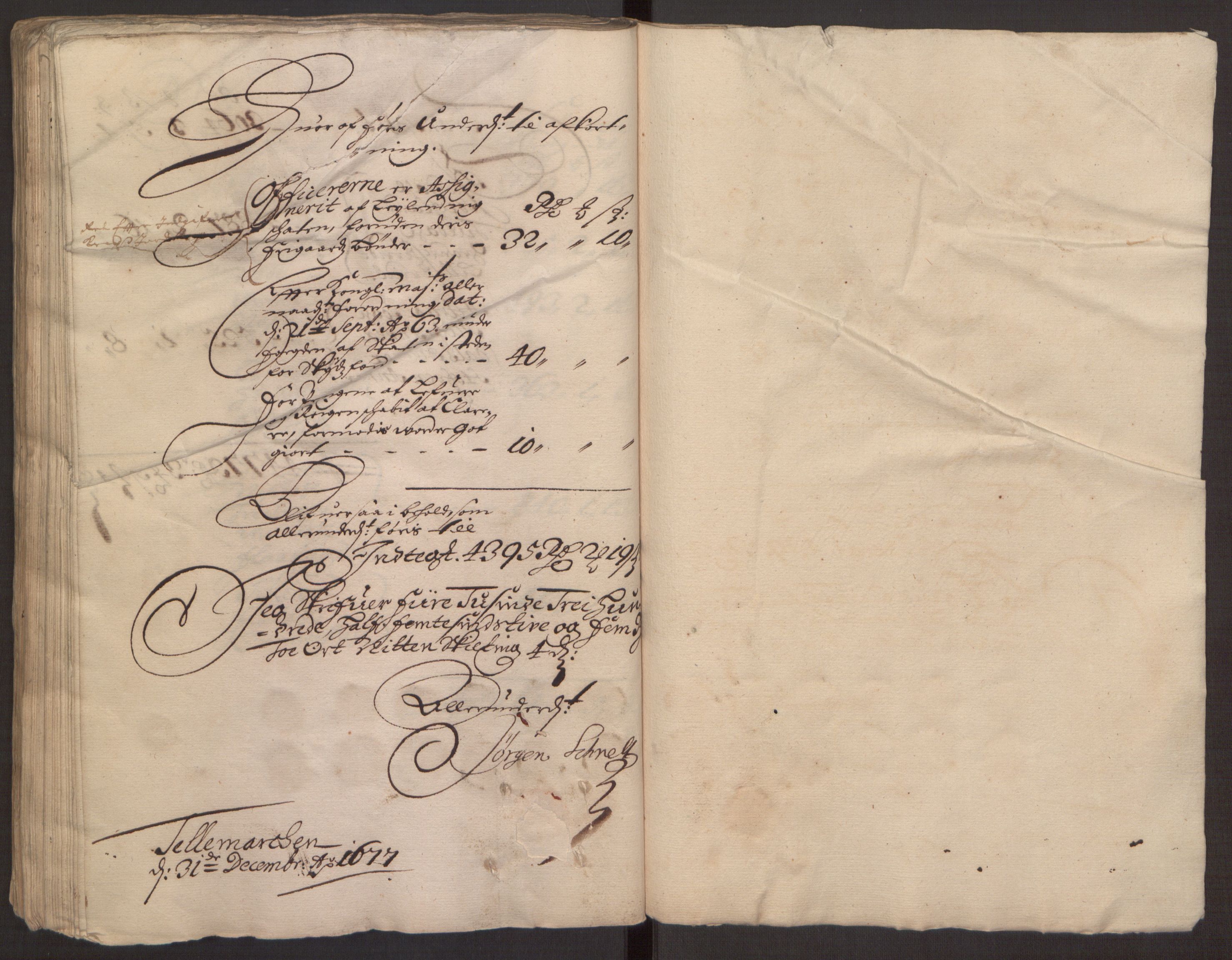 Rentekammeret inntil 1814, Reviderte regnskaper, Fogderegnskap, RA/EA-4092/R35/L2067: Fogderegnskap Øvre og Nedre Telemark, 1677, s. 127
