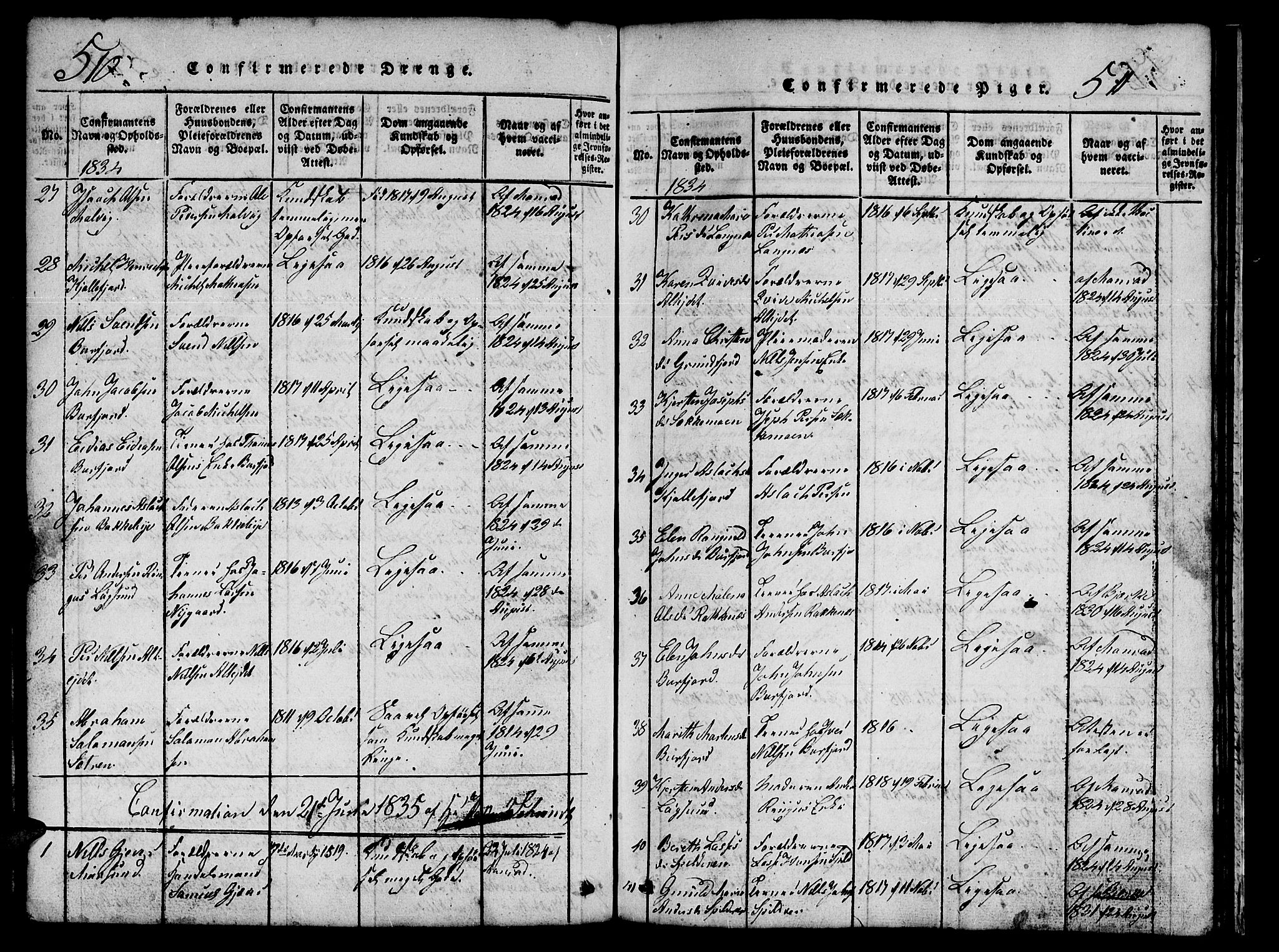 Skjervøy sokneprestkontor, AV/SATØ-S-1300/H/Ha/Hab/L0001klokker: Klokkerbok nr. 1, 1825-1838, s. 510-511