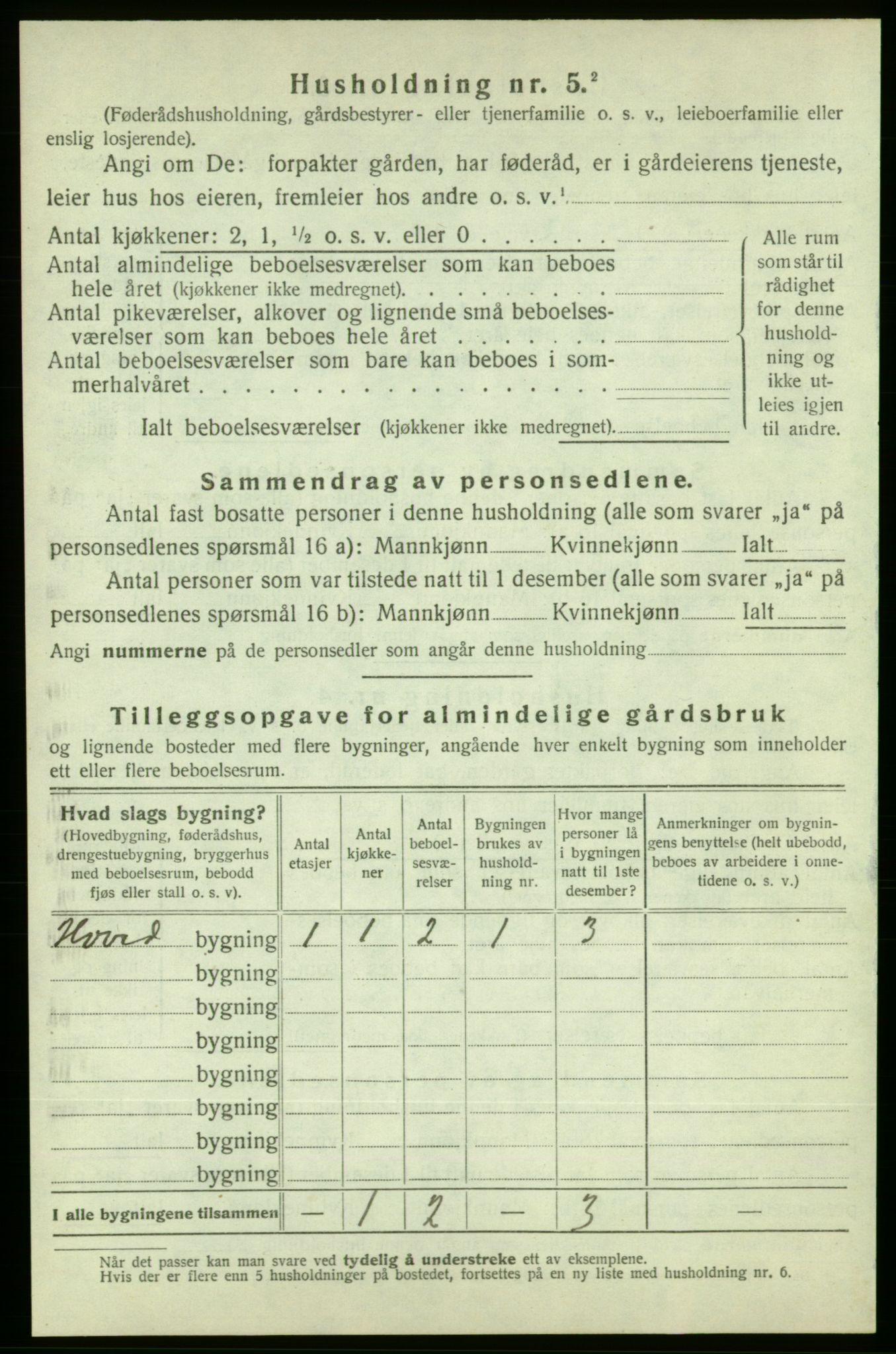 SAB, Folketelling 1920 for 1212 Skånevik herred, 1920, s. 2016