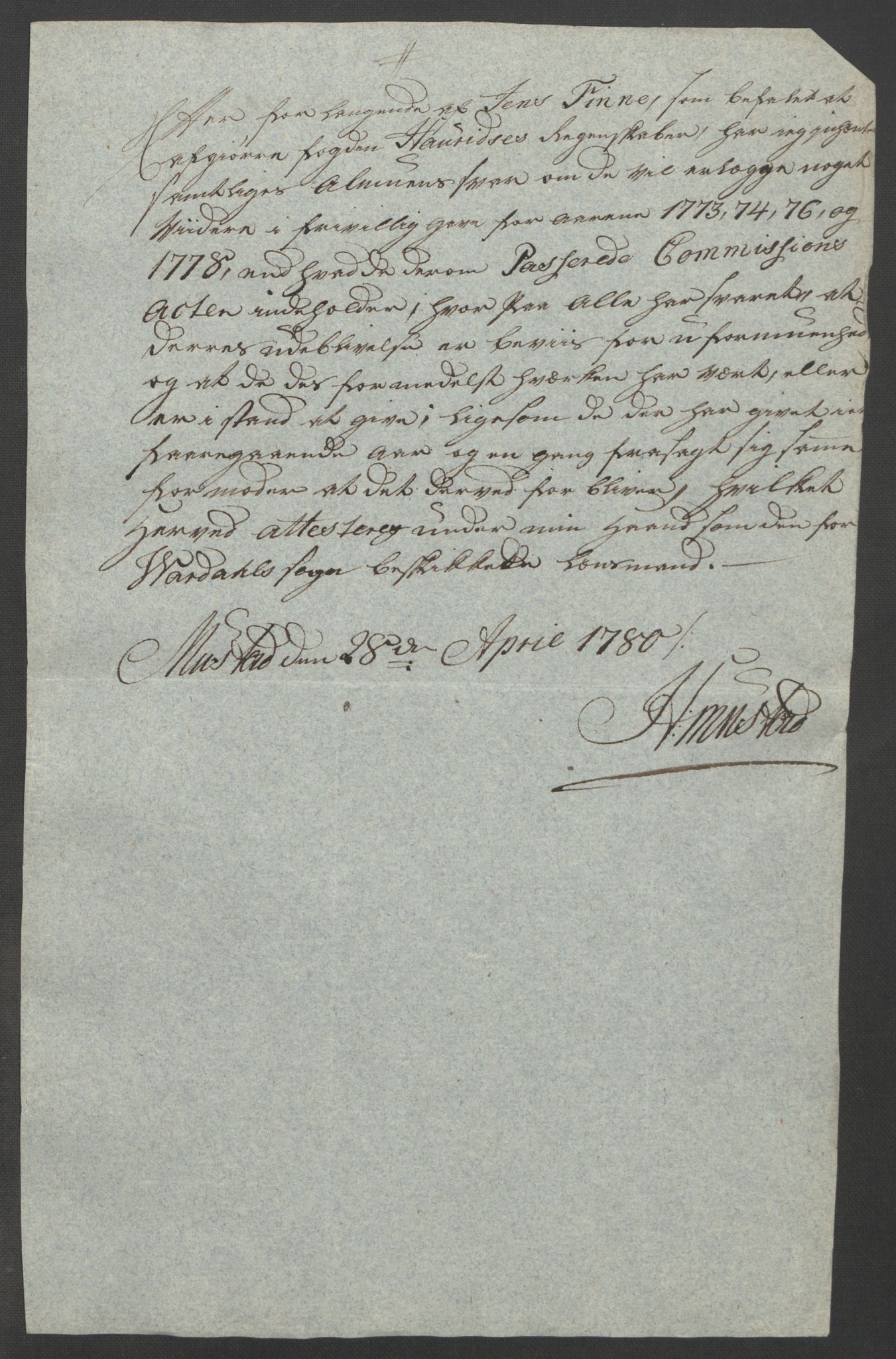 Rentekammeret inntil 1814, Reviderte regnskaper, Fogderegnskap, AV/RA-EA-4092/R19/L1399: Fogderegnskap Toten, Hadeland og Vardal, 1762-1783, s. 492