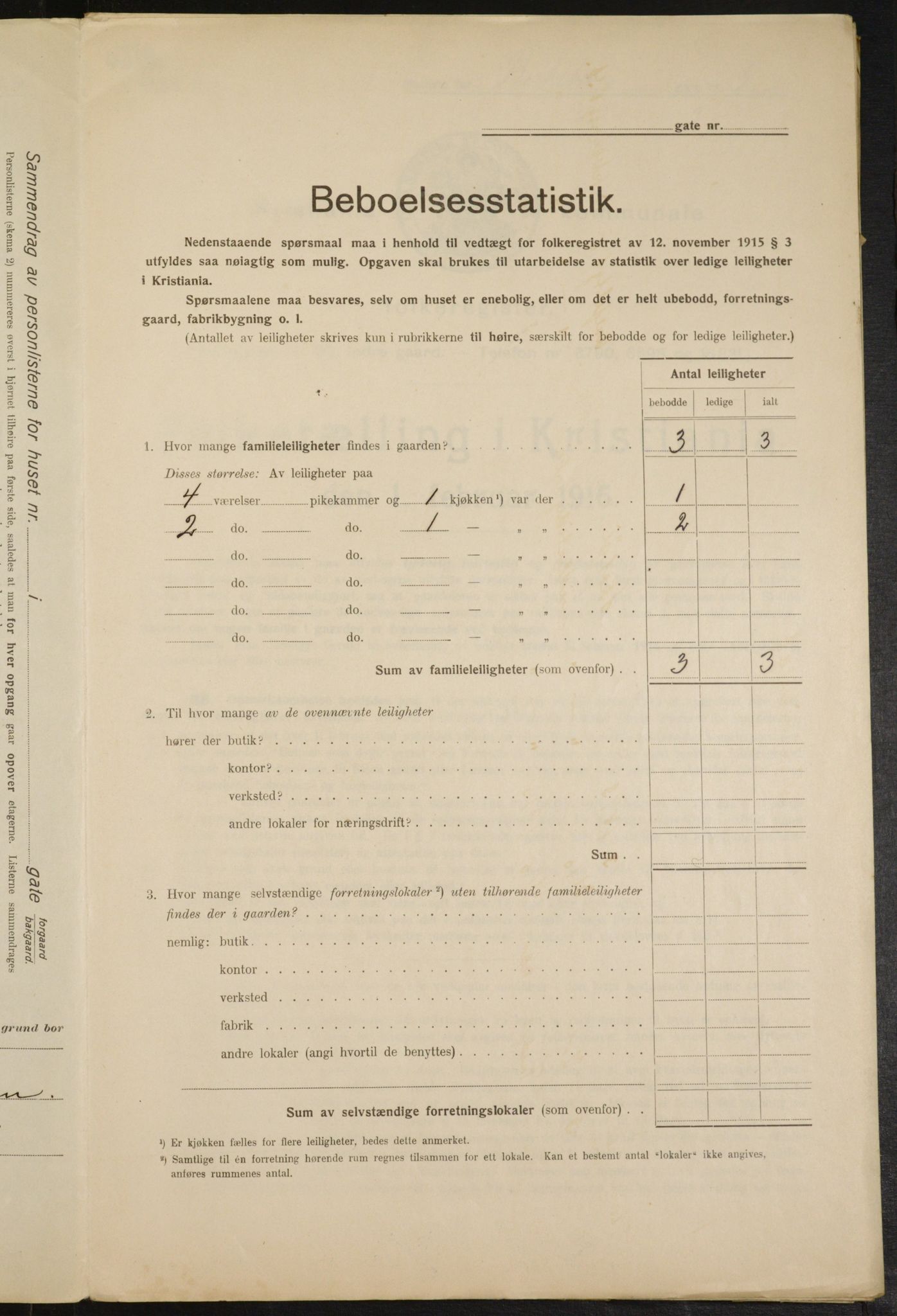 OBA, Kommunal folketelling 1.2.1916 for Kristiania, 1916, s. 4988