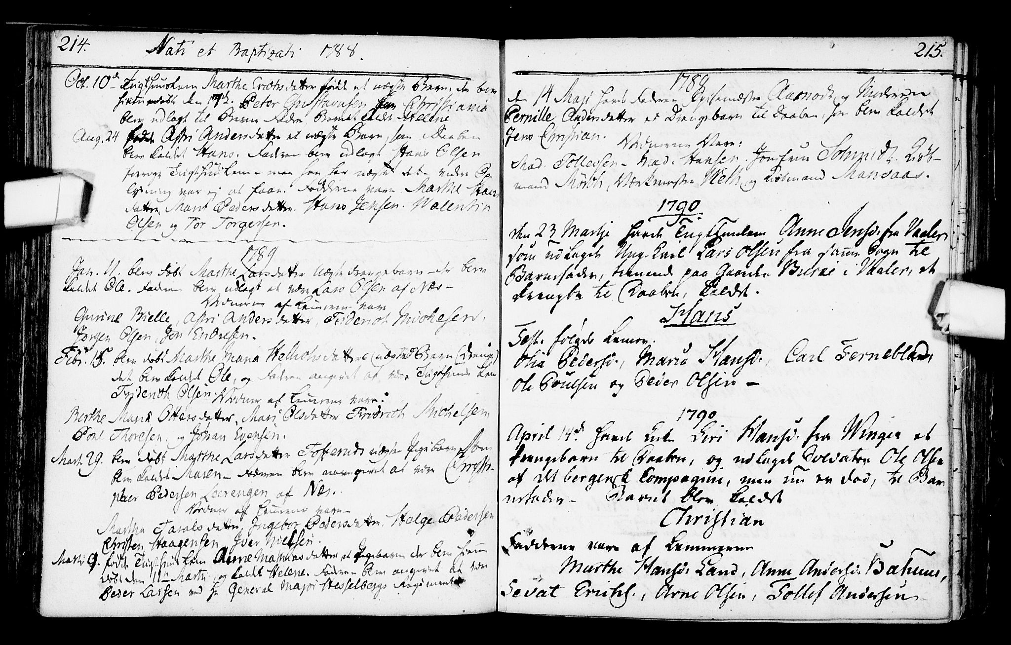 Kristiania tukthusprest Kirkebøker, AV/SAO-A-10881/F/Fa/L0001: Ministerialbok nr. 1, 1758-1828, s. 214-215