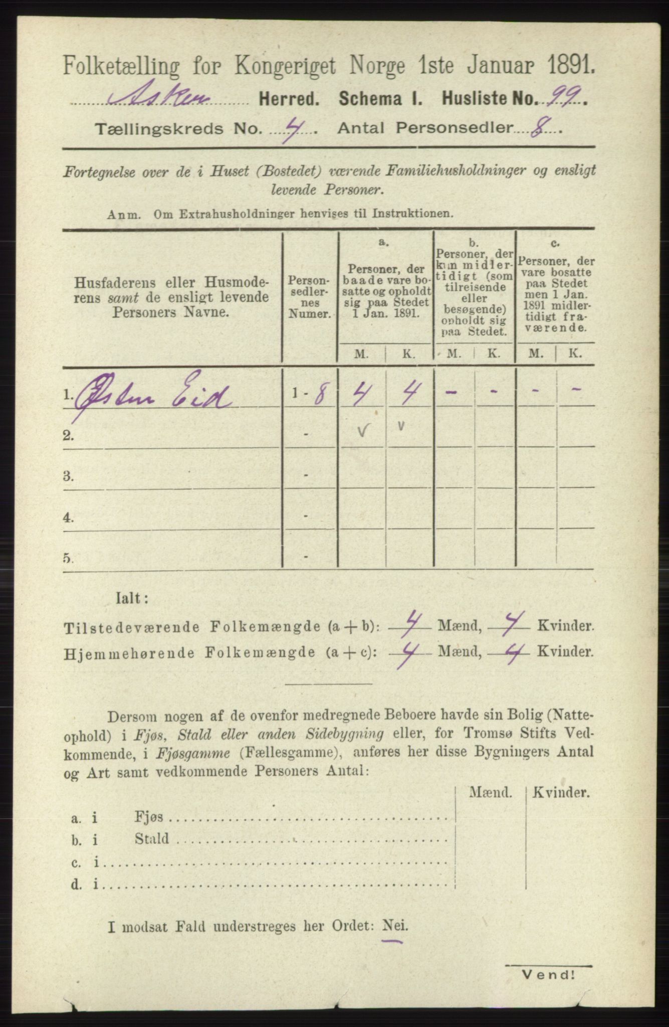 RA, Folketelling 1891 for 0220 Asker herred, 1891, s. 2935