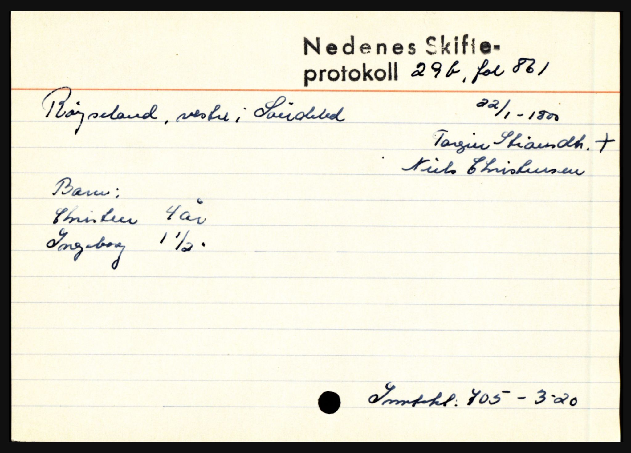 Nedenes sorenskriveri før 1824, AV/SAK-1221-0007/H, s. 25039