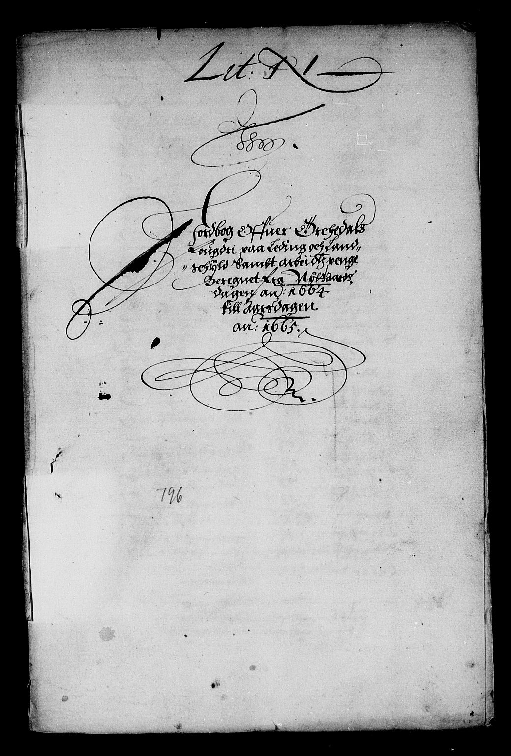 Rentekammeret inntil 1814, Reviderte regnskaper, Stiftamtstueregnskaper, Trondheim stiftamt og Nordland amt, AV/RA-EA-6044/R/Rd/L0008: Trondheim stiftamt, 1664