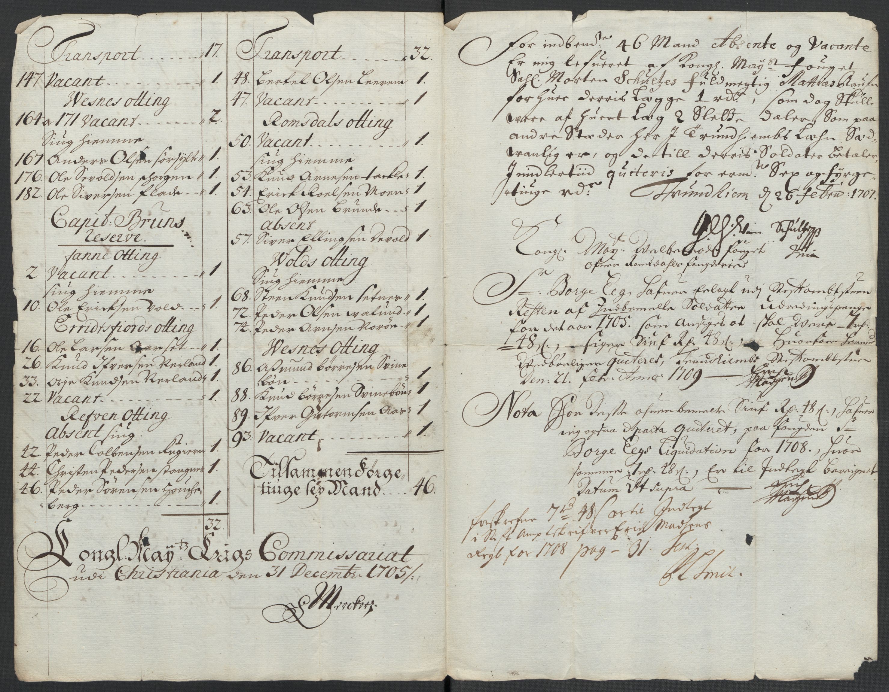 Rentekammeret inntil 1814, Reviderte regnskaper, Fogderegnskap, AV/RA-EA-4092/R55/L3658: Fogderegnskap Romsdal, 1707-1708, s. 396