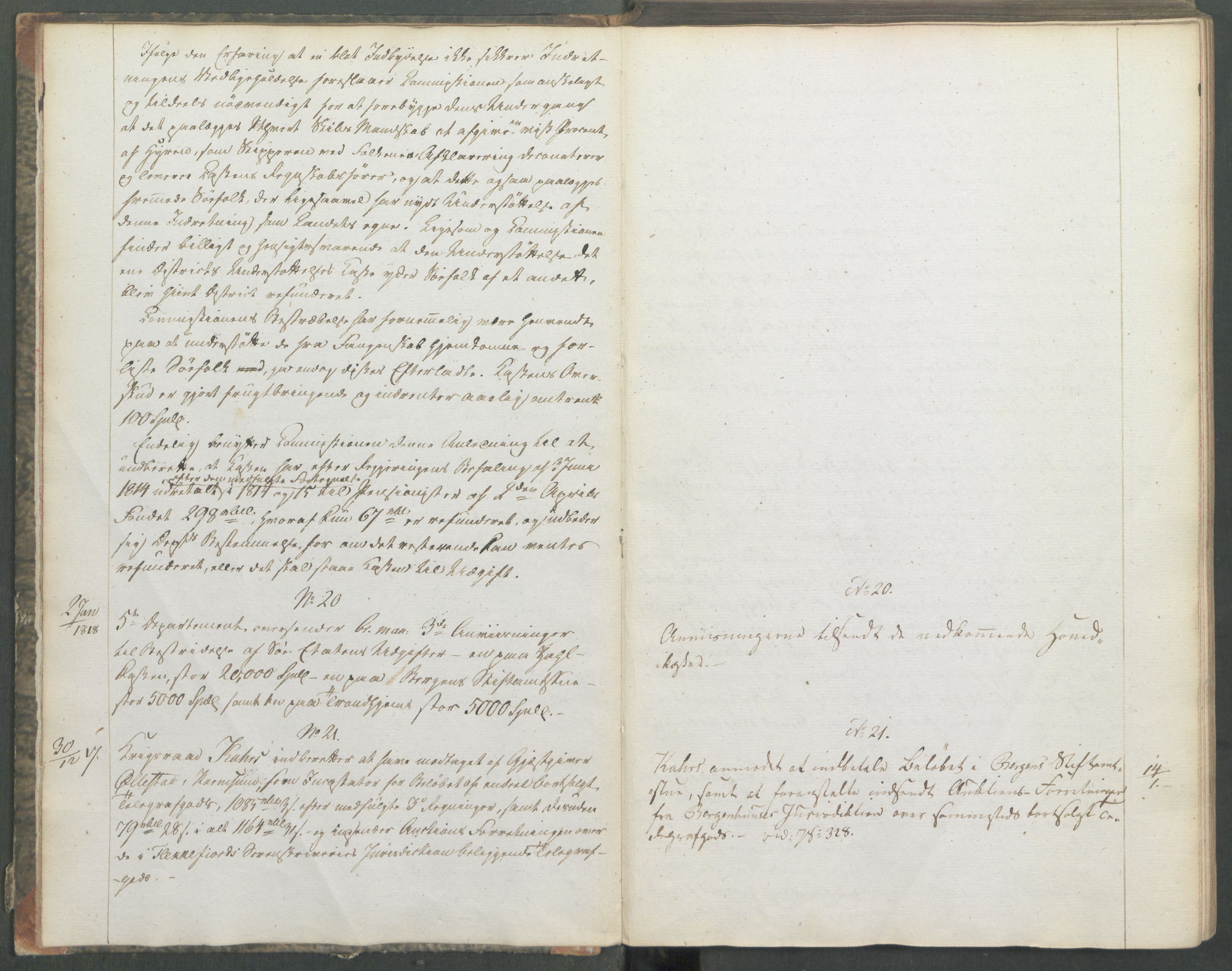 Marinedepartementet/ Marine- og postdepartementet, AV/RA-RAFA-3792/C/L0006: 7de Departements Journal, 1818