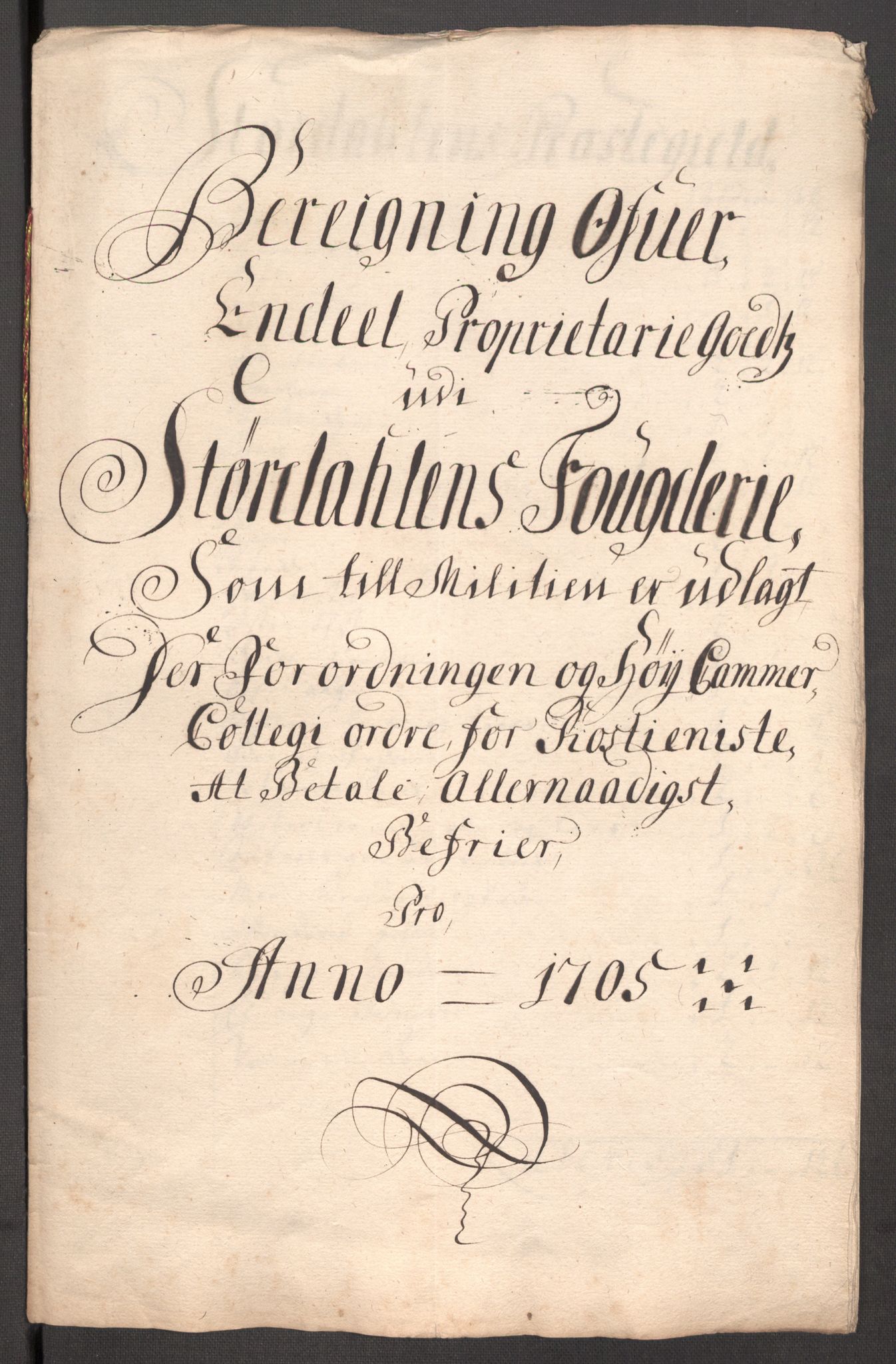 Rentekammeret inntil 1814, Reviderte regnskaper, Fogderegnskap, RA/EA-4092/R62/L4196: Fogderegnskap Stjørdal og Verdal, 1705-1706, s. 250