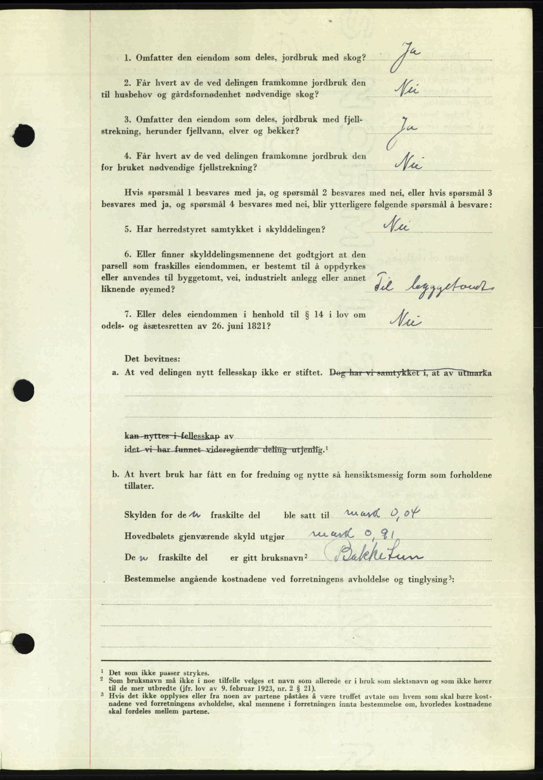 Romsdal sorenskriveri, AV/SAT-A-4149/1/2/2C: Pantebok nr. A21, 1946-1946, Dagboknr: 2797/1946