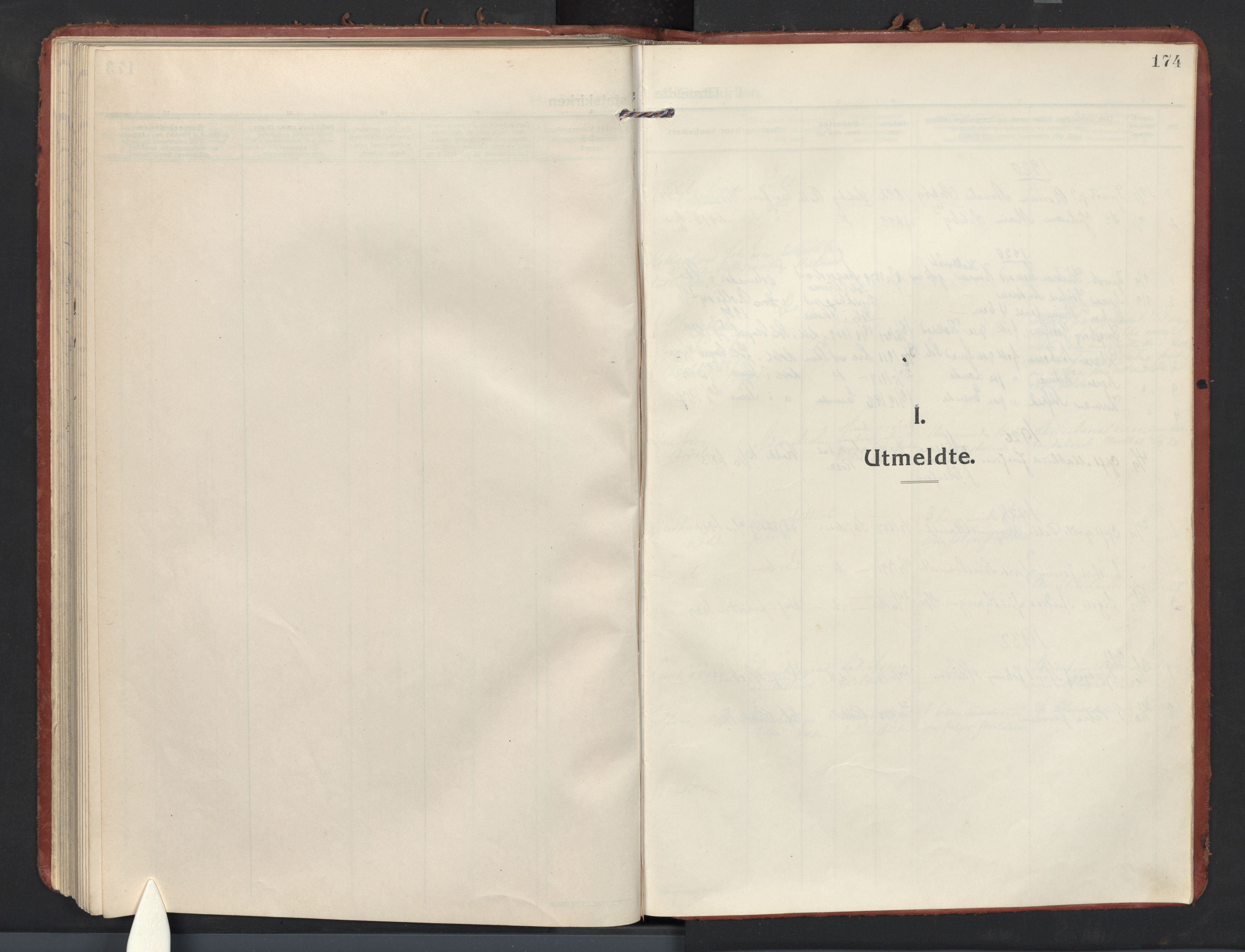 Berg prestekontor Kirkebøker, AV/SAO-A-10902/F/Fc/L0004: Ministerialbok nr. III 4, 1917-1939, s. 174