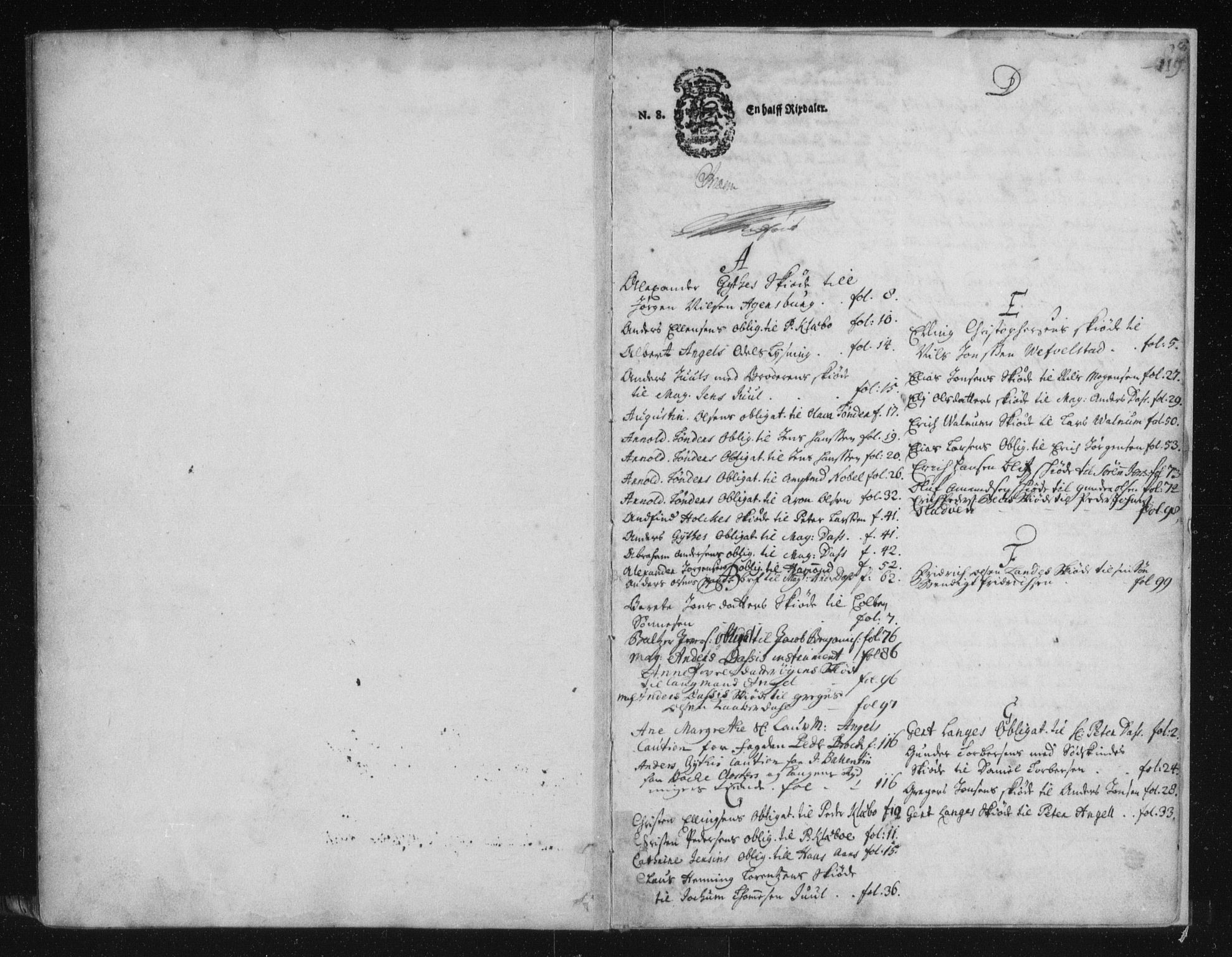 Helgeland sorenskriveri, SAT/A-0004/2/2C/L0001: Pantebok nr. 1a, 1700-1729, s. 119