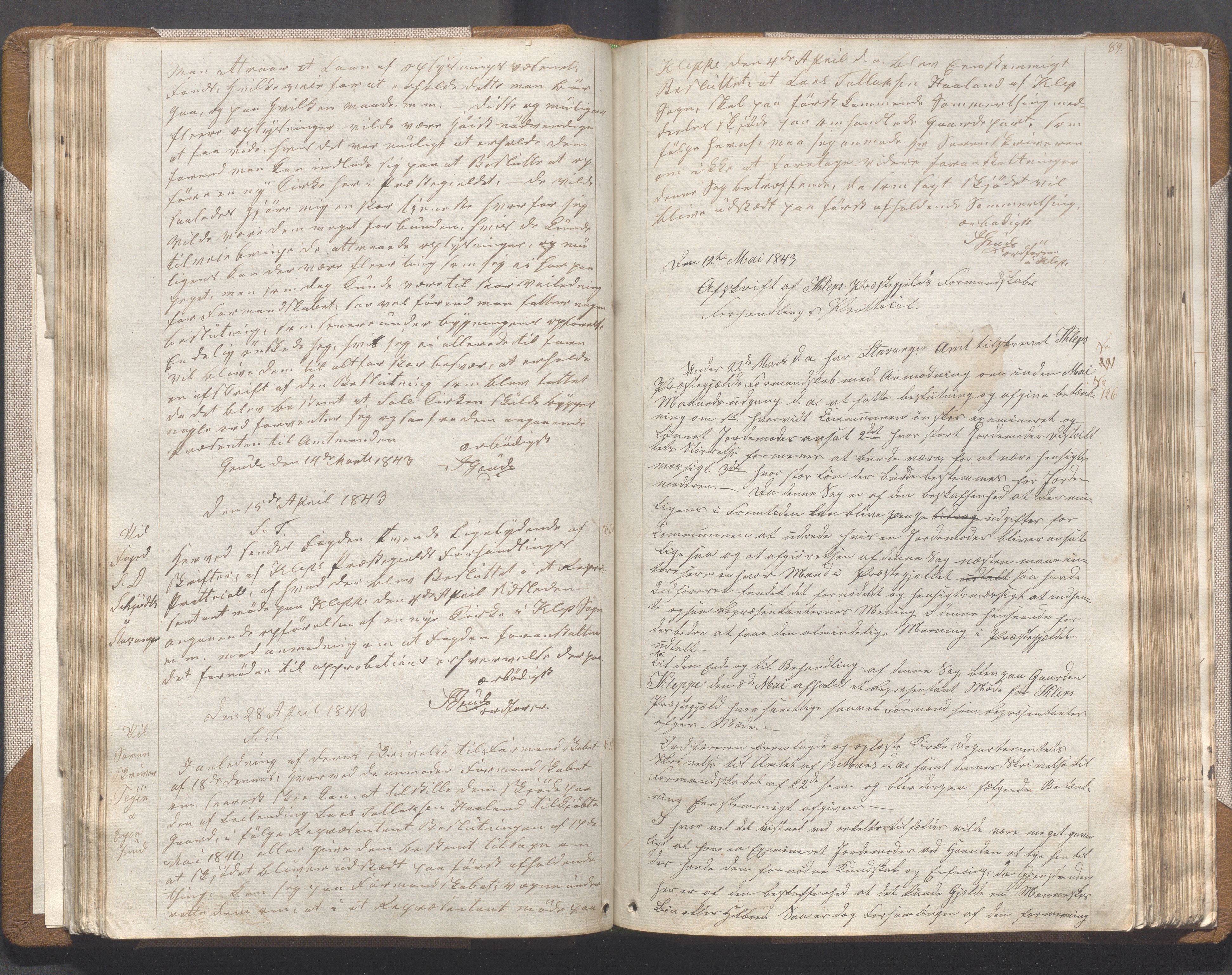 Klepp kommune - Formannskapet, IKAR/K-100277/B/L0001: Kopibok, 1837-1861, s. 89
