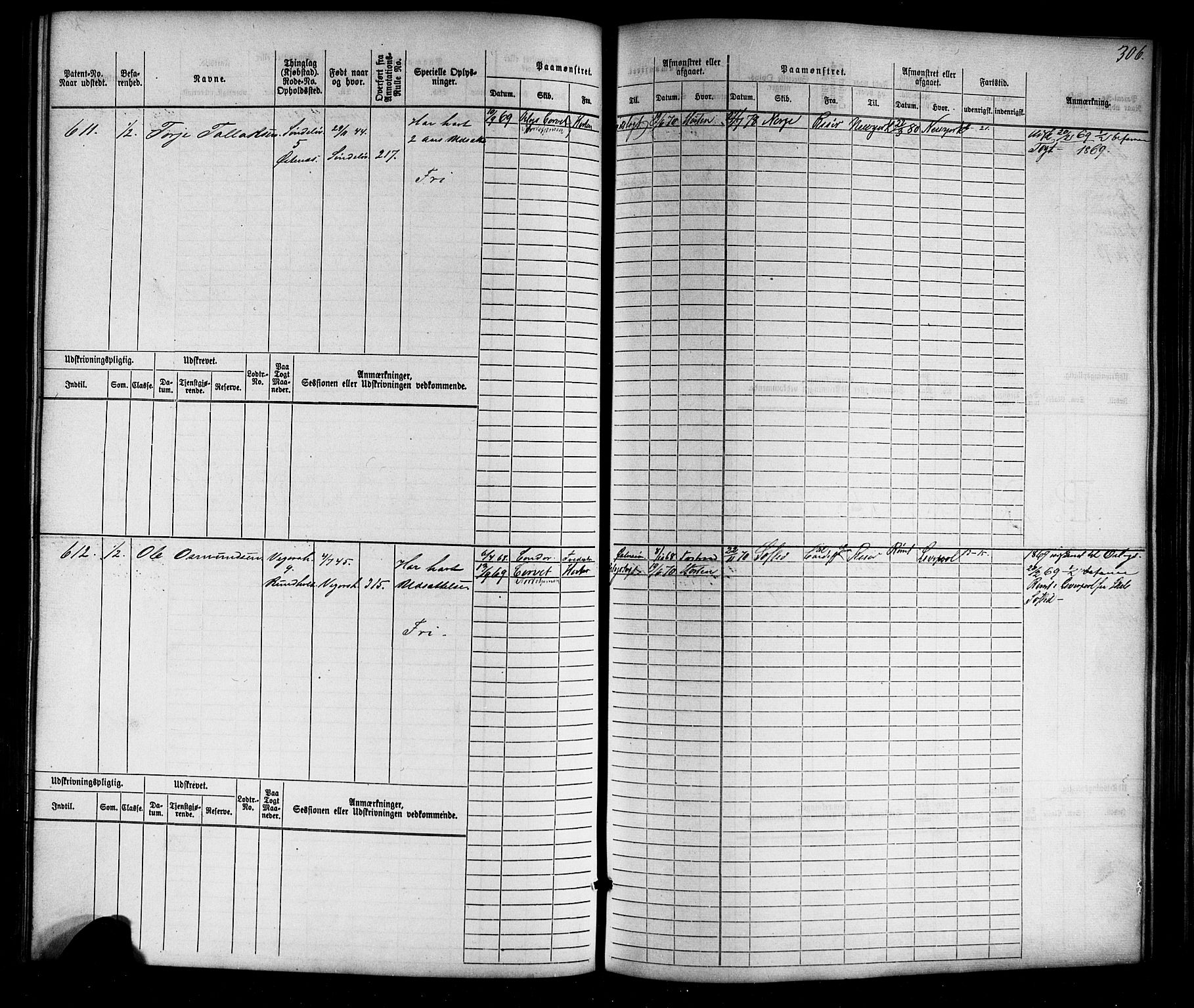 Risør mønstringskrets, AV/SAK-2031-0010/F/Fb/L0010: Hovedrulle nr 1-770, T-9, 1869-1890, s. 312