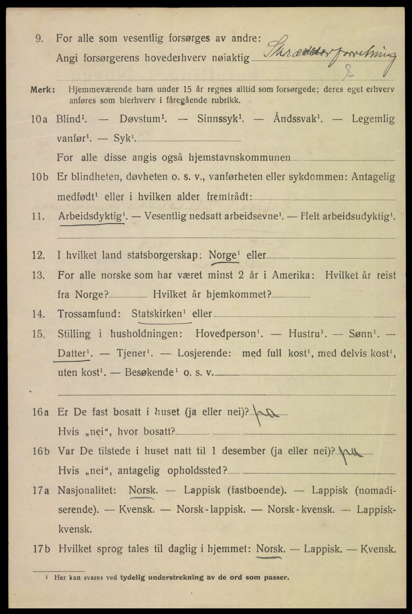 SAT, Folketelling 1920 for 1802 Mosjøen ladested, 1920, s. 3435