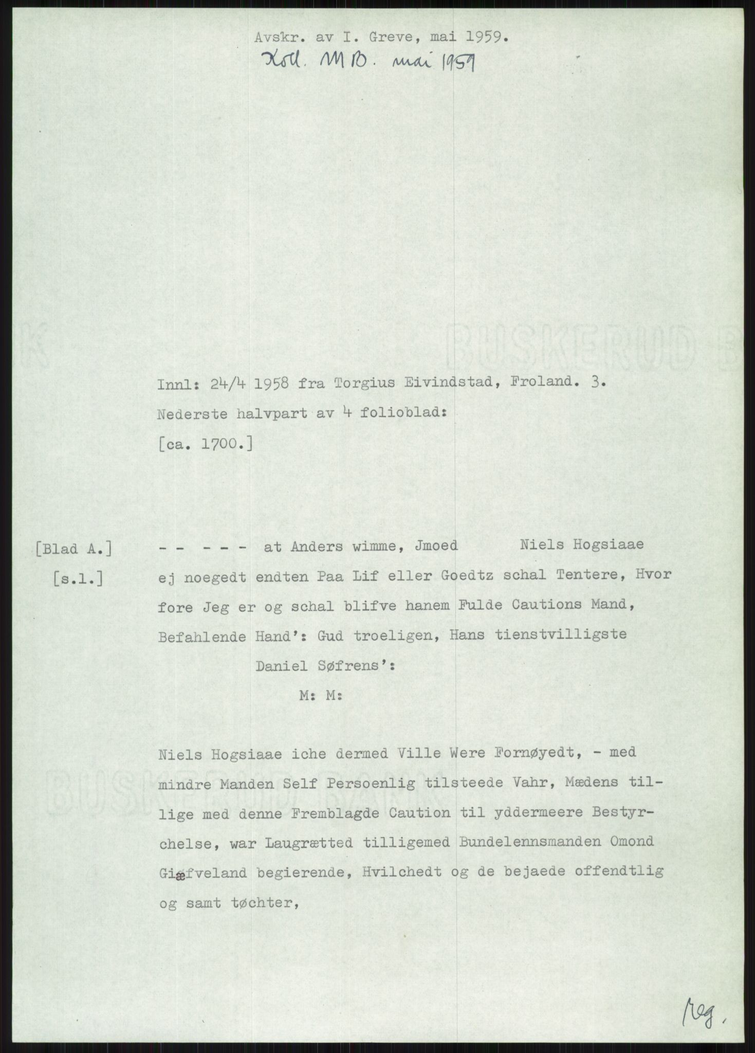 Samlinger til kildeutgivelse, Diplomavskriftsamlingen, AV/RA-EA-4053/H/Ha, s. 1801