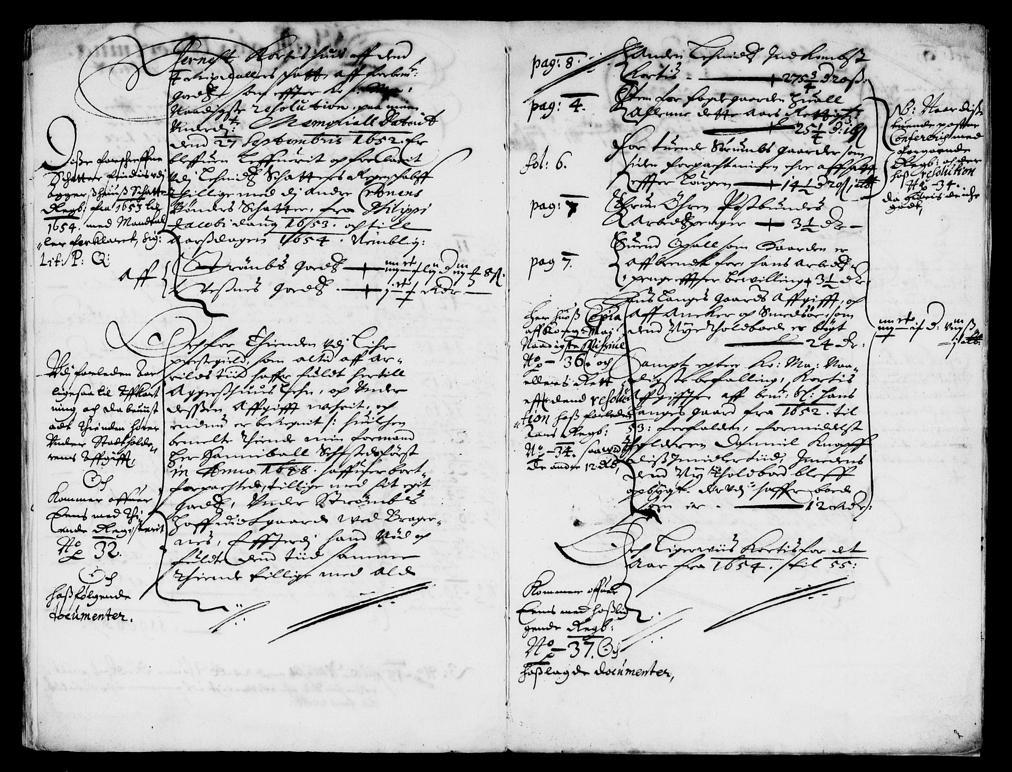 Rentekammeret inntil 1814, Reviderte regnskaper, Lensregnskaper, AV/RA-EA-5023/R/Rb/Rba/L0226: Akershus len, 1653-1656