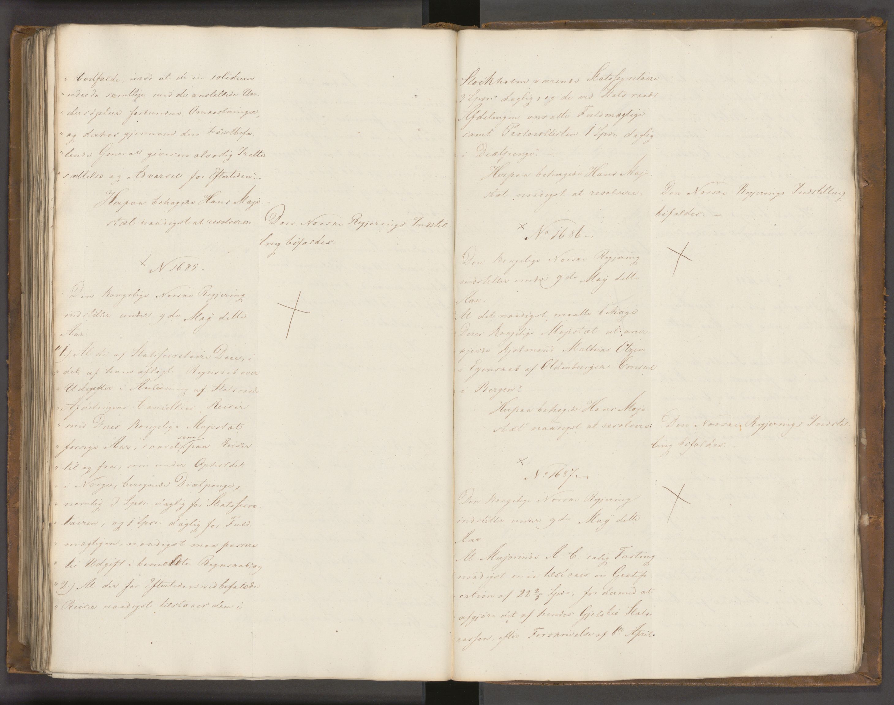 Statsrådssekretariatet, AV/RA-S-1001/A/Ab/L0022: Kgl. res. nr. 1210-1721, 1. halvår, 1826
