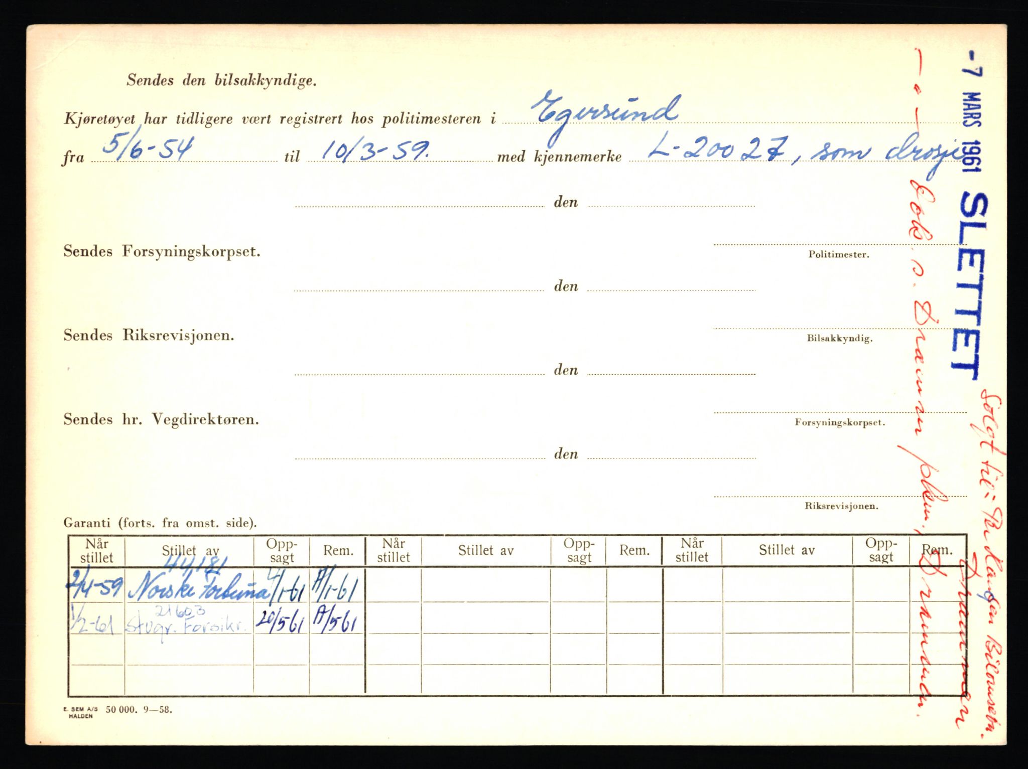 Stavanger trafikkstasjon, AV/SAST-A-101942/0/F/L0050: L-50600 - L-51299, 1930-1971, s. 1964