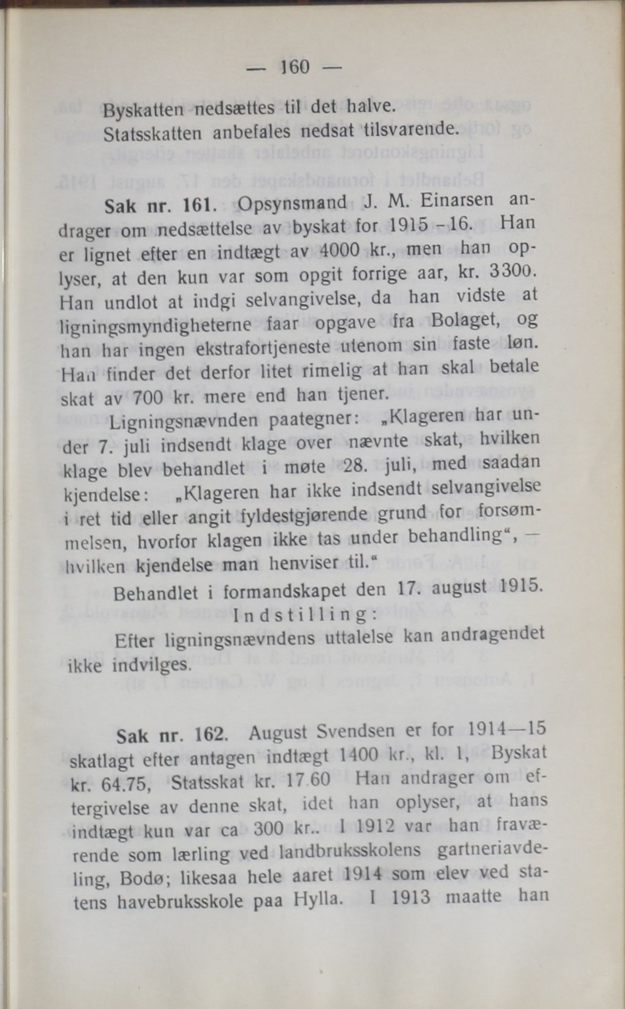 Narvik kommune. Formannskap , AIN/K-18050.150/A/Ab/L0005: Møtebok, 1915