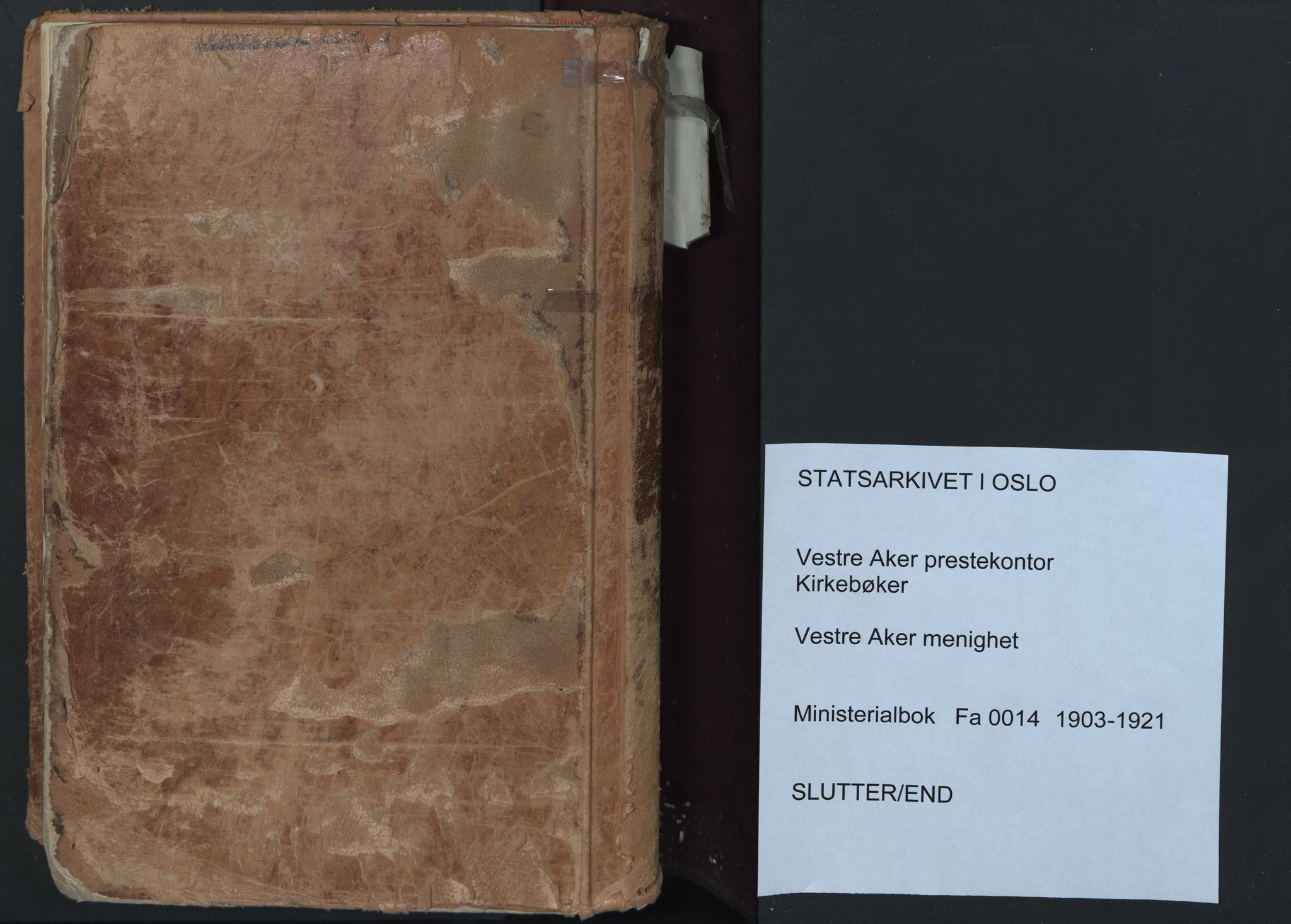 Vestre Aker prestekontor Kirkebøker, SAO/A-10025/F/Fa/L0014: Ministerialbok nr. 14, 1903-1921