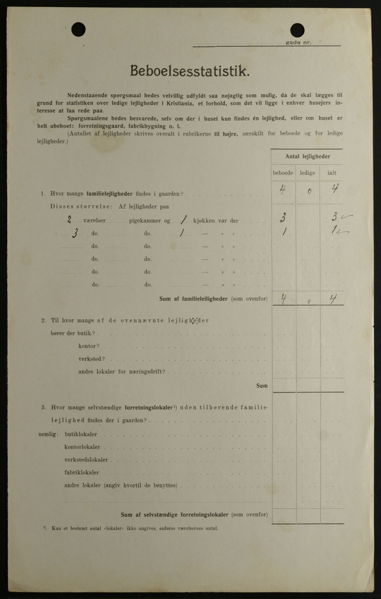 OBA, Kommunal folketelling 1.2.1908 for Kristiania kjøpstad, 1908, s. 112677