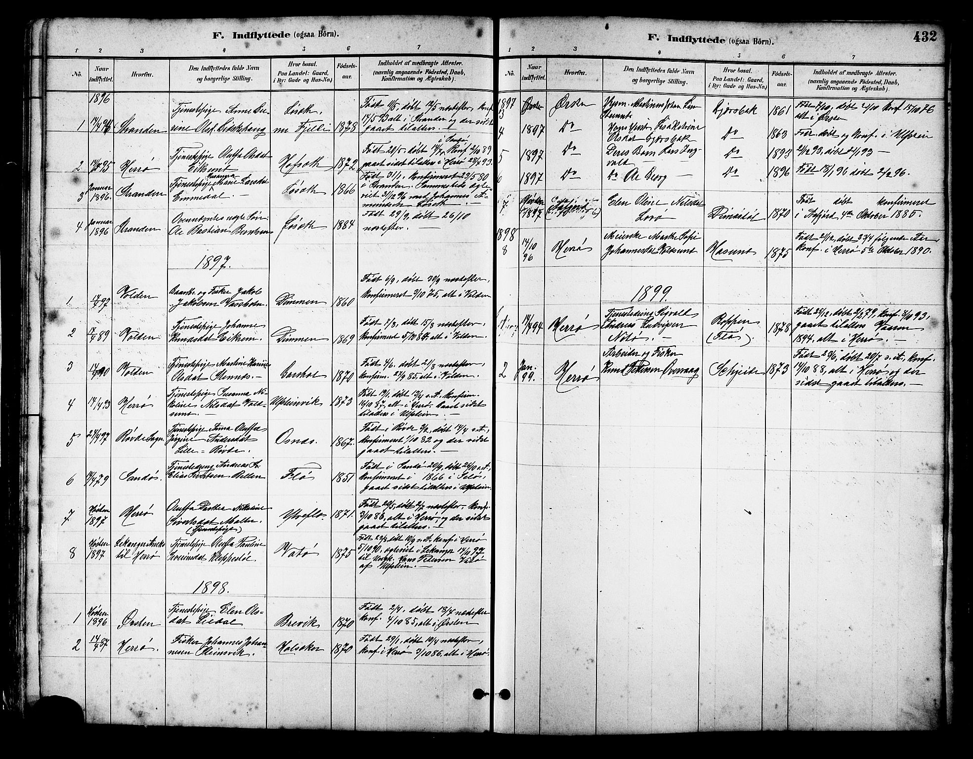 Ministerialprotokoller, klokkerbøker og fødselsregistre - Møre og Romsdal, AV/SAT-A-1454/509/L0112: Klokkerbok nr. 509C02, 1883-1922, s. 432