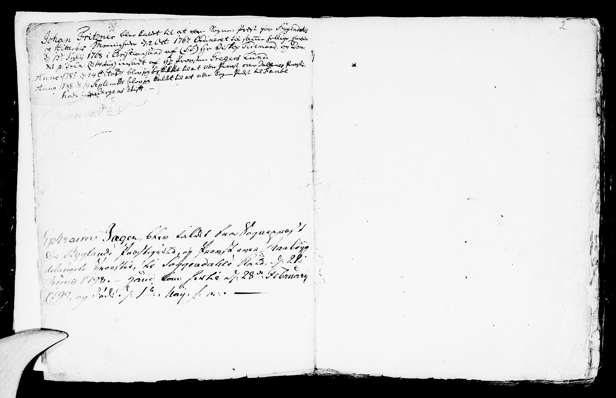 Sokndal sokneprestkontor, SAST/A-101808: Ministerialbok nr. A 4, 1762-1811, s. 2