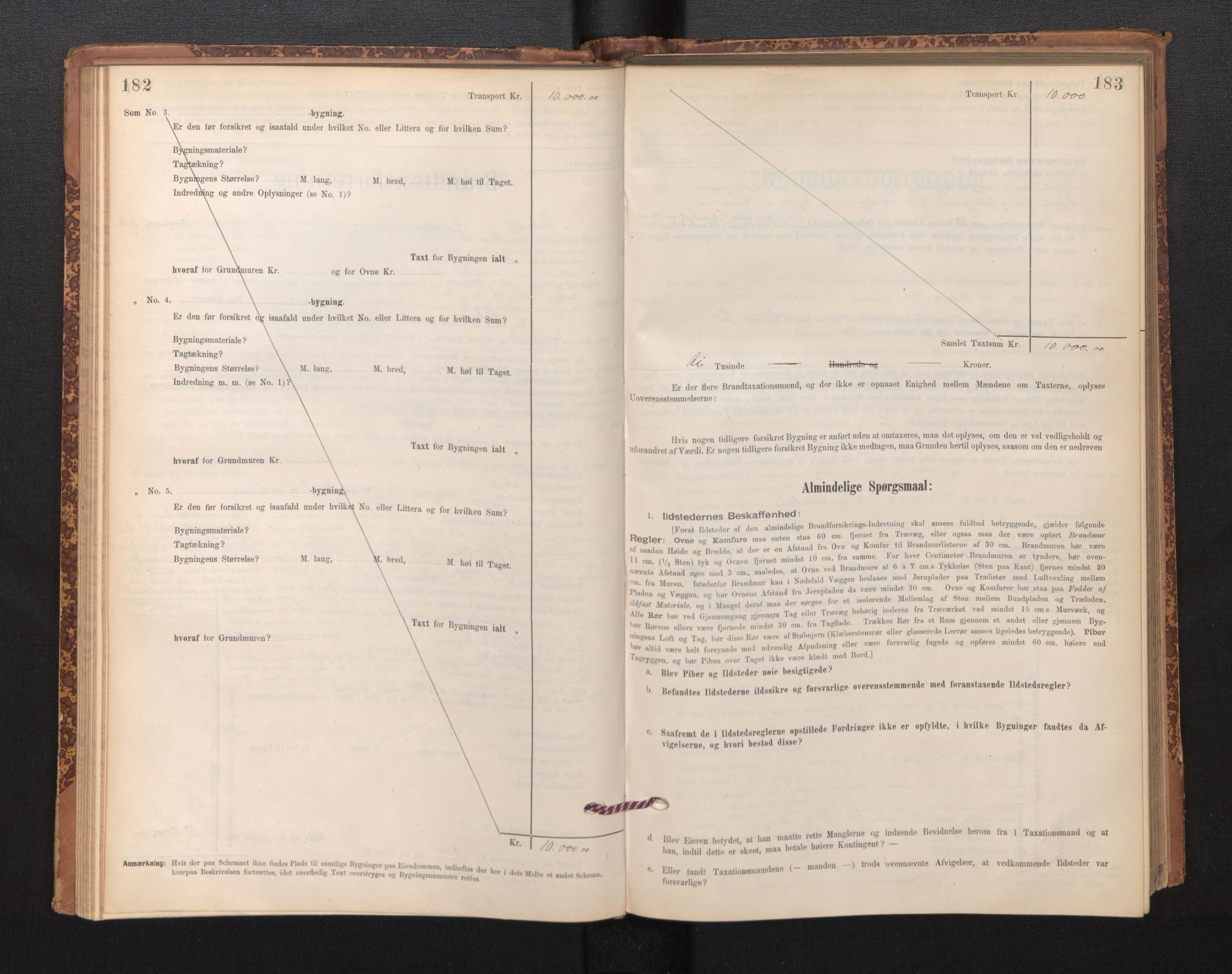 Lensmannen i Askvoll, SAB/A-26301/0012/L0004: Branntakstprotokoll, skjematakst og liste over branntakstmenn, 1895-1932, s. 182-183