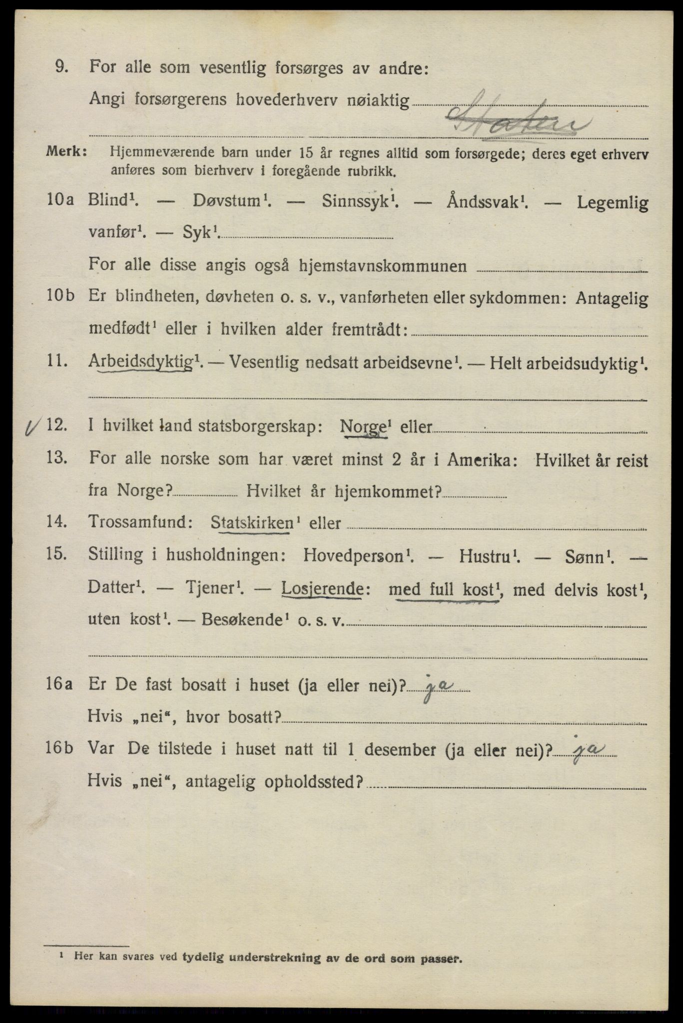 SAO, Folketelling 1920 for 0301 Kristiania kjøpstad, 1920, s. 202416