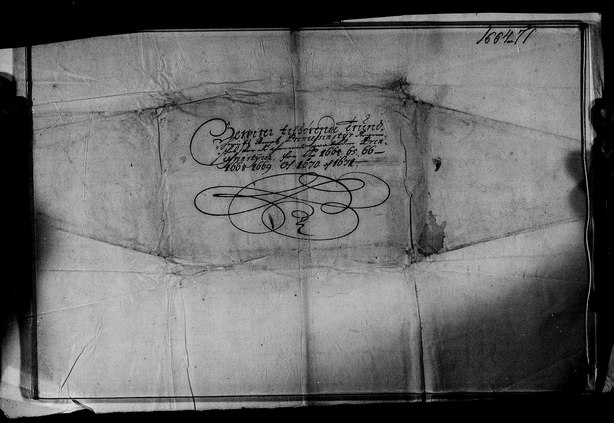Rentekammeret inntil 1814, Reviderte regnskaper, Stiftamtstueregnskaper, Trondheim stiftamt og Nordland amt, RA/EA-6044/R/Rd/L0034: Trondheim stiftamt, 1664-1671