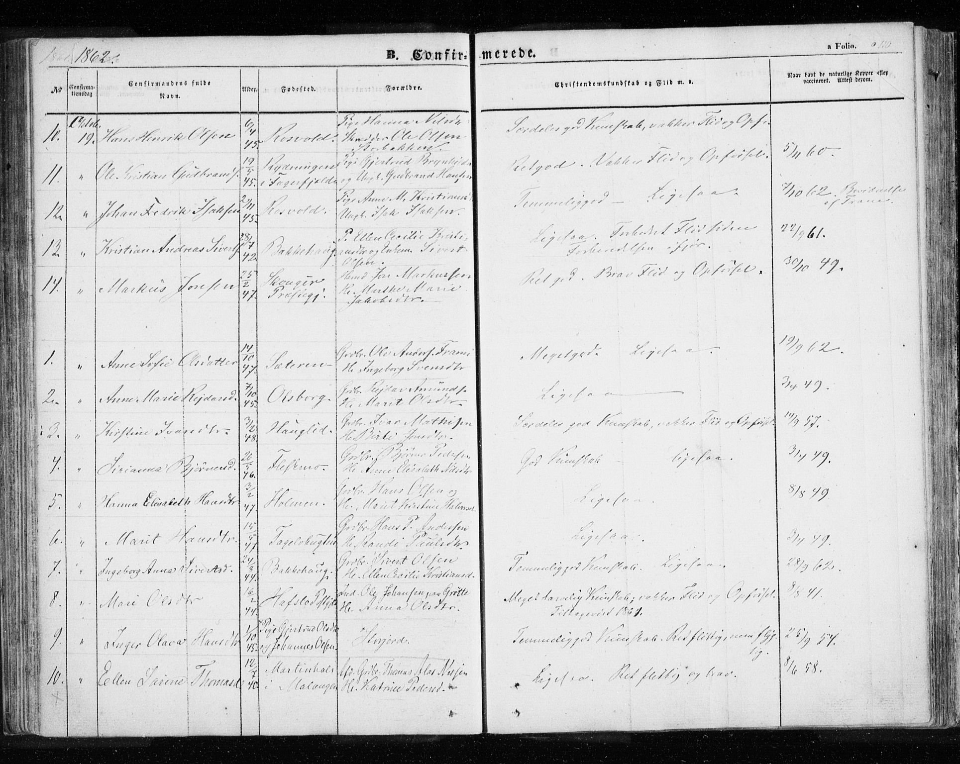 Målselv sokneprestembete, AV/SATØ-S-1311/G/Ga/Gaa/L0003kirke: Ministerialbok nr. 3, 1853-1863, s. 110