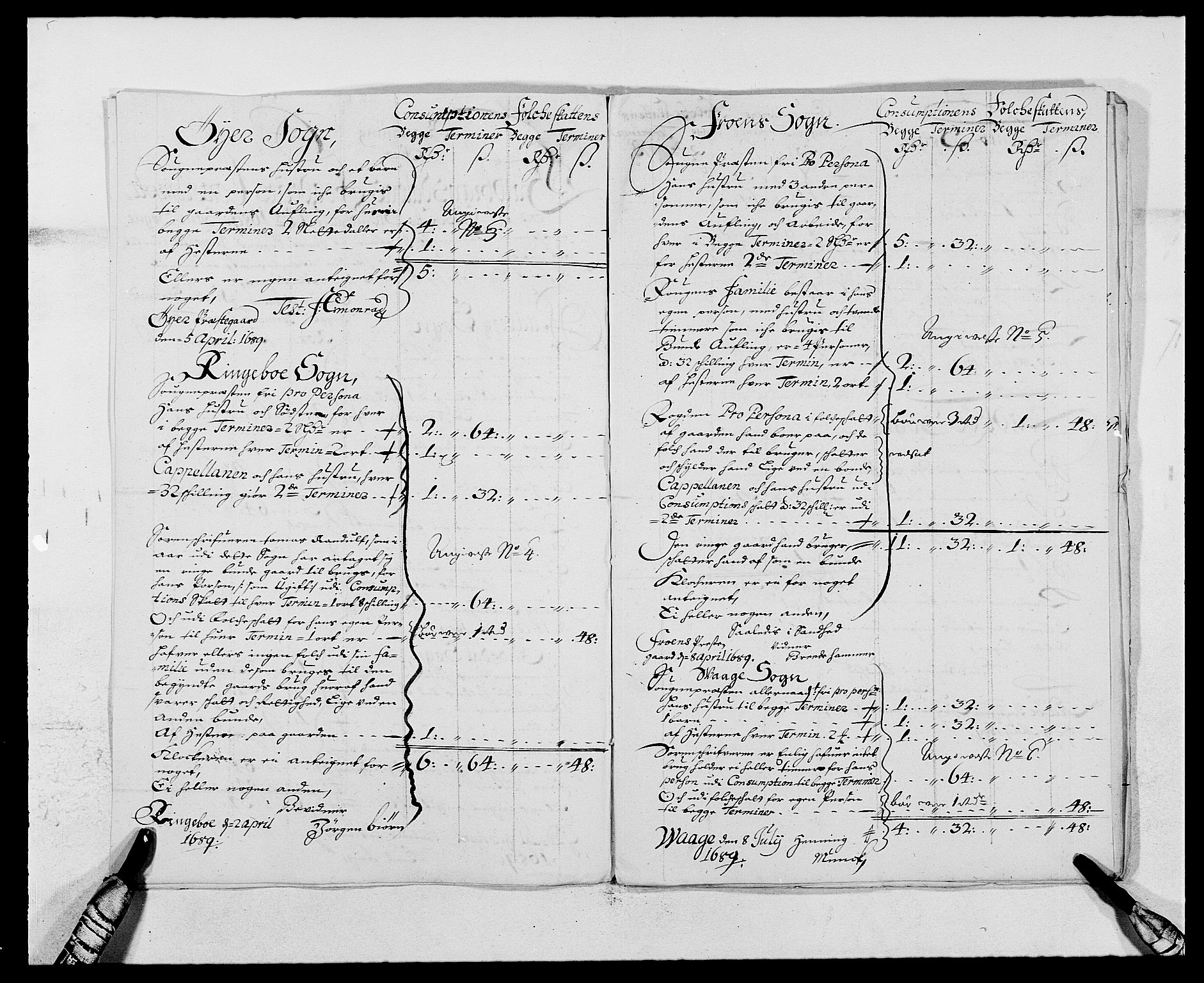Rentekammeret inntil 1814, Reviderte regnskaper, Fogderegnskap, RA/EA-4092/R17/L1164: Fogderegnskap Gudbrandsdal, 1682-1689, s. 140