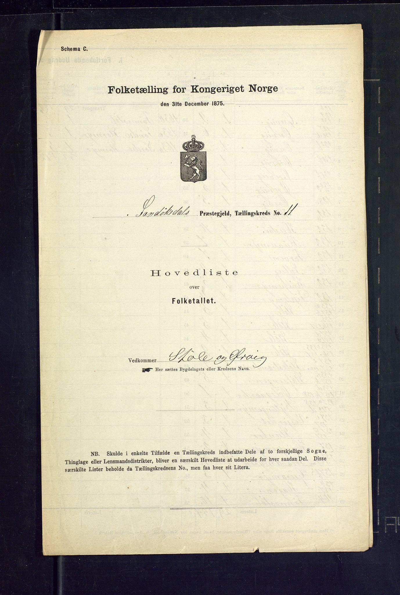 SAKO, Folketelling 1875 for 0816P Sannidal prestegjeld, 1875, s. 41