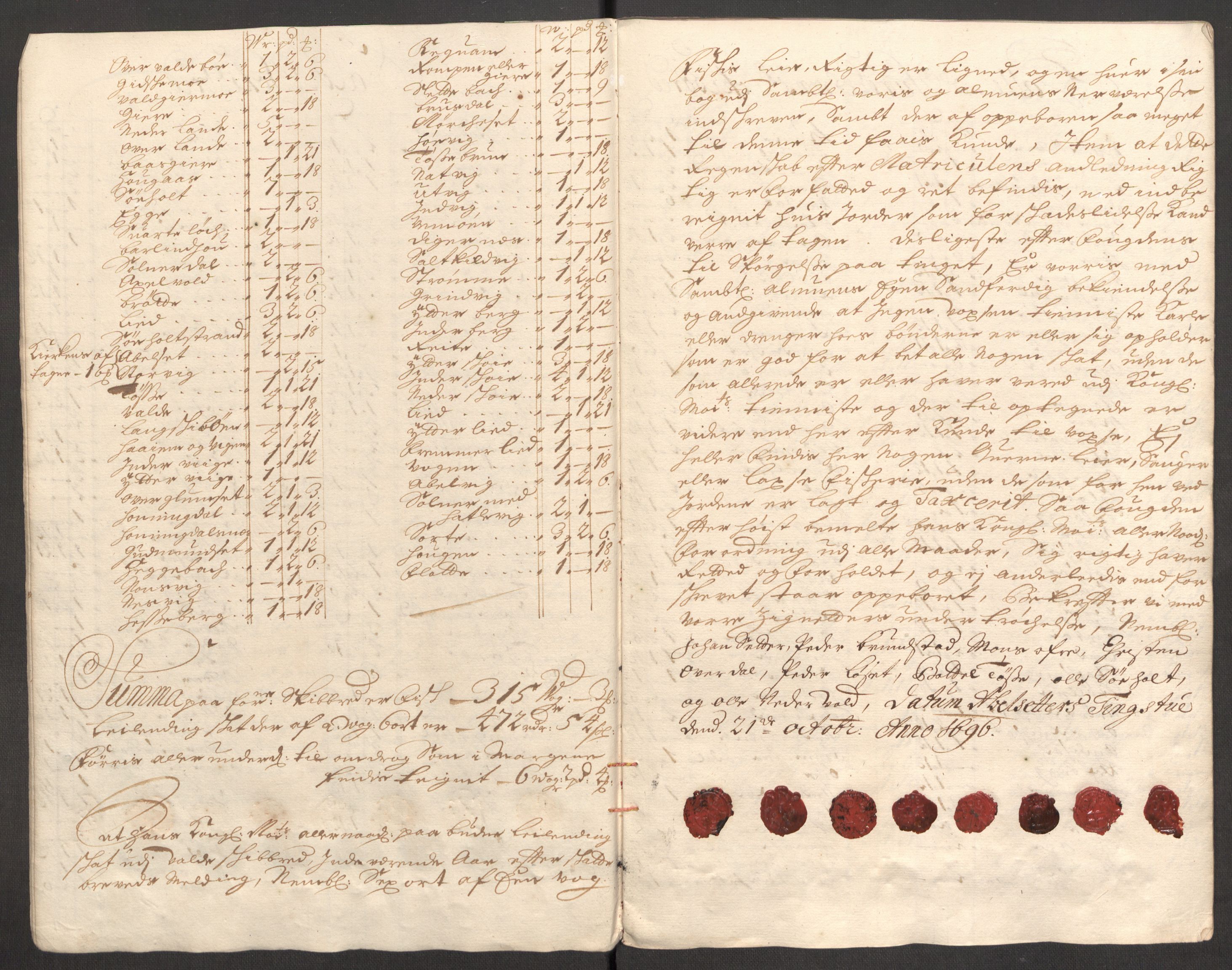 Rentekammeret inntil 1814, Reviderte regnskaper, Fogderegnskap, AV/RA-EA-4092/R54/L3556: Fogderegnskap Sunnmøre, 1696-1698, s. 19