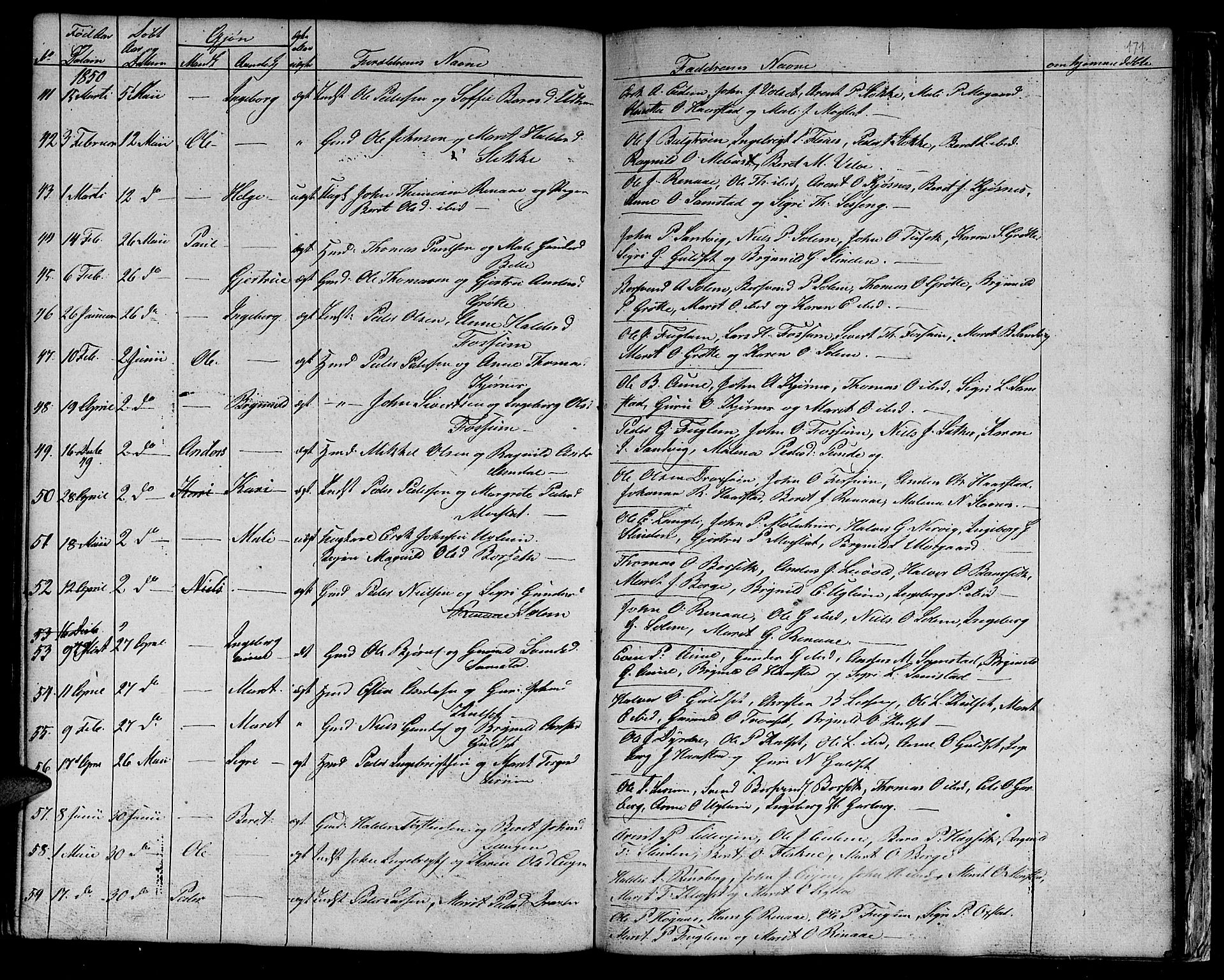 Ministerialprotokoller, klokkerbøker og fødselsregistre - Sør-Trøndelag, SAT/A-1456/695/L1154: Klokkerbok nr. 695C05, 1842-1858, s. 171